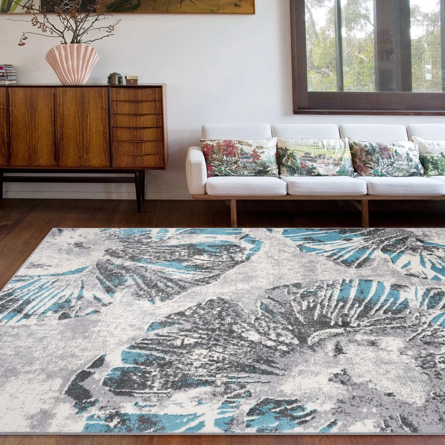 World Rug Gallery Contemporary Floral Area Rug