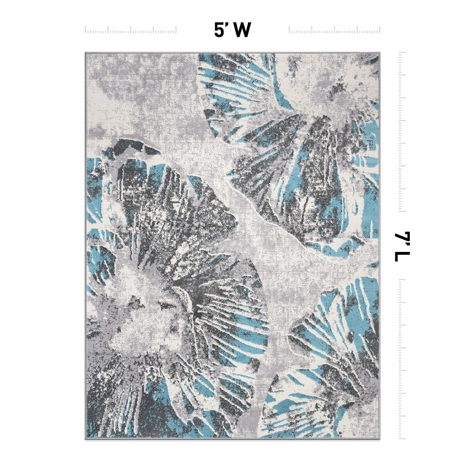 World Rug Gallery Contemporary Floral Area Rug