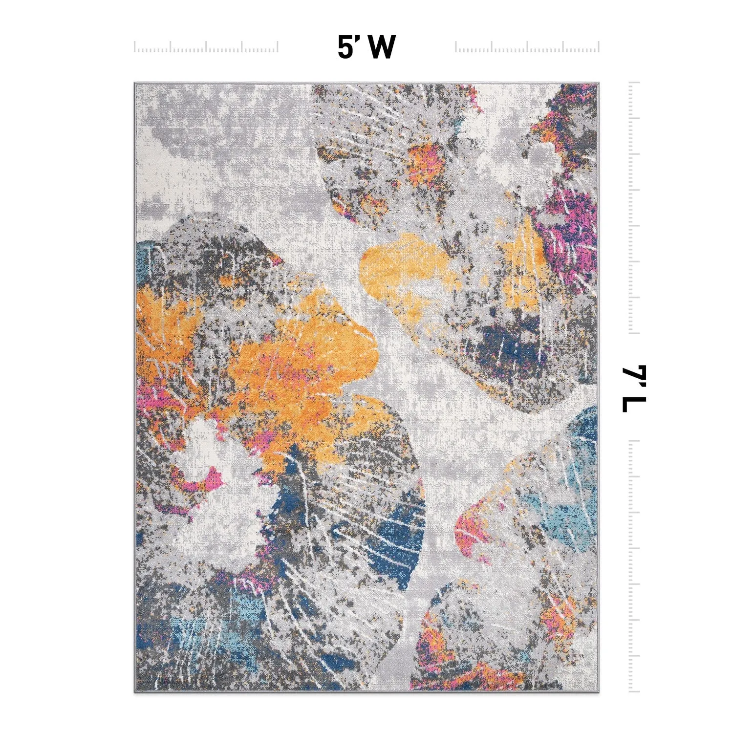 World Rug Gallery Contemporary Floral Area Rug