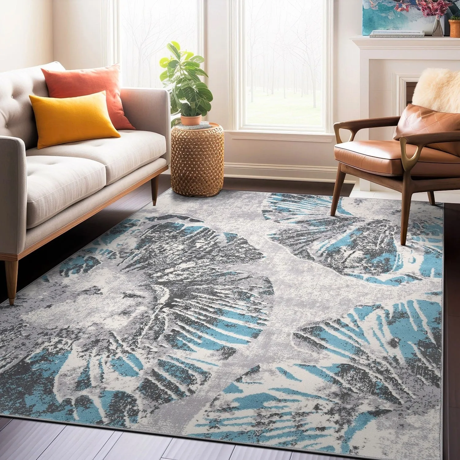 World Rug Gallery Contemporary Floral Area Rug