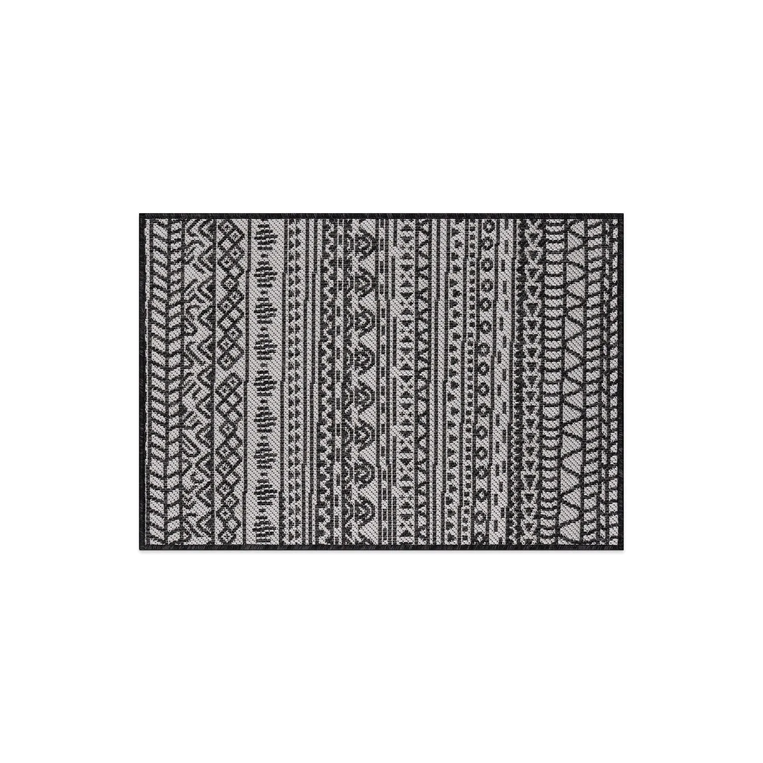 World Rug Gallery Contemporary Geometric Bohemian Textured Flat Weave Indoor/Outdoor Area Rug