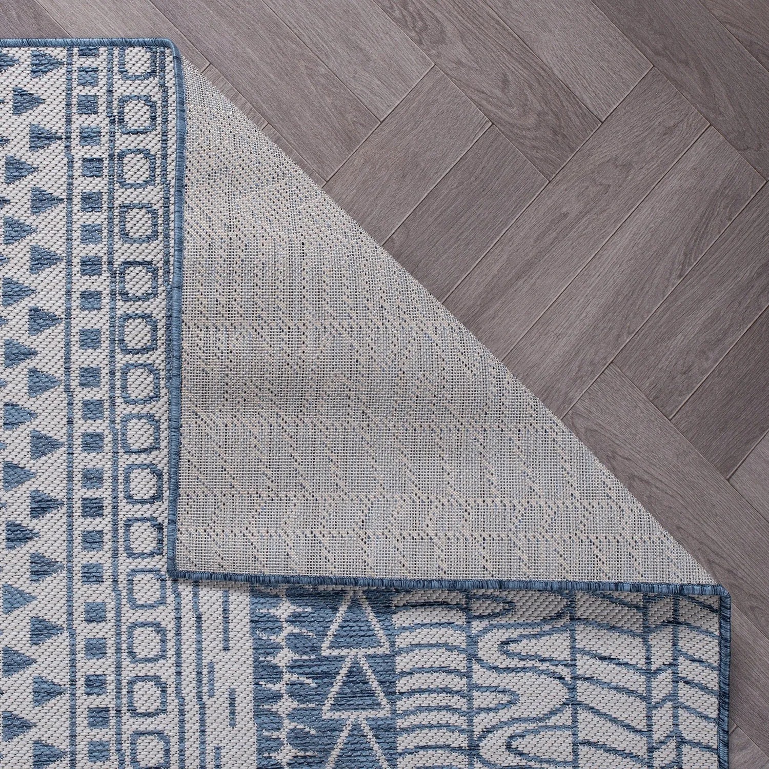 World Rug Gallery Contemporary Geometric Bohemian Textured Flat Weave Indoor/Outdoor Area Rug