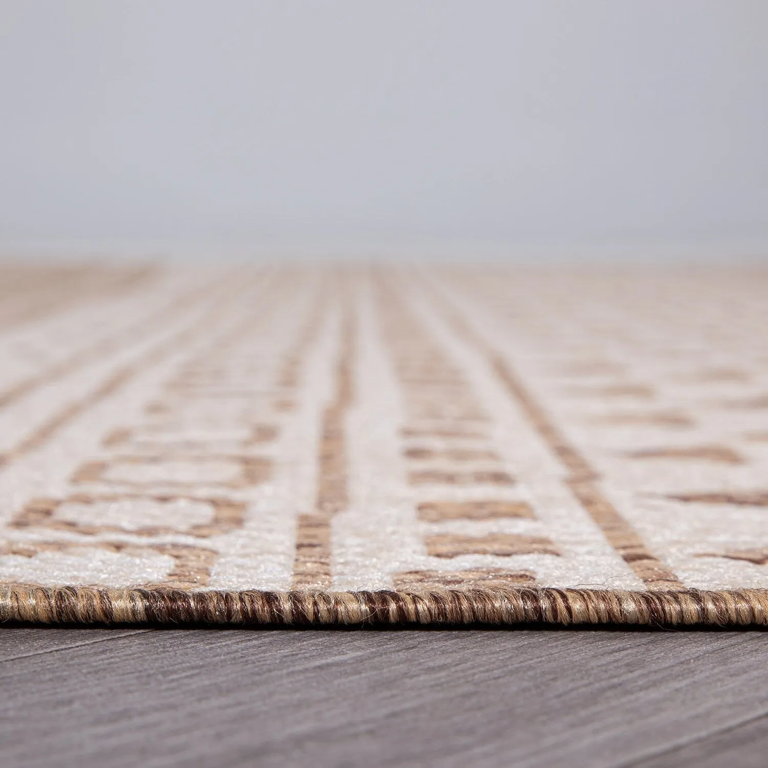 World Rug Gallery Contemporary Geometric Bohemian Textured Flat Weave Indoor/Outdoor Area Rug