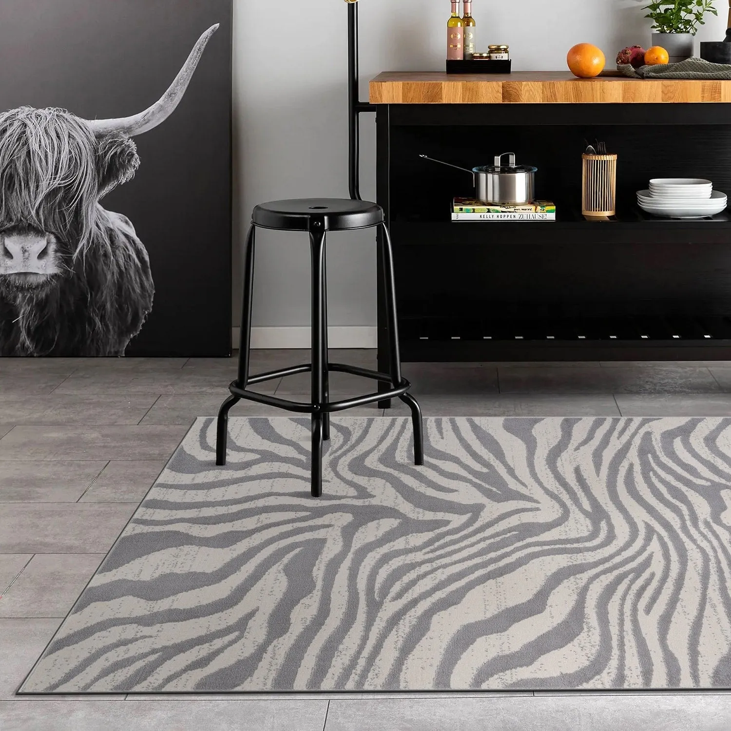 World Rug Gallery Contemporary Lines Area Rug