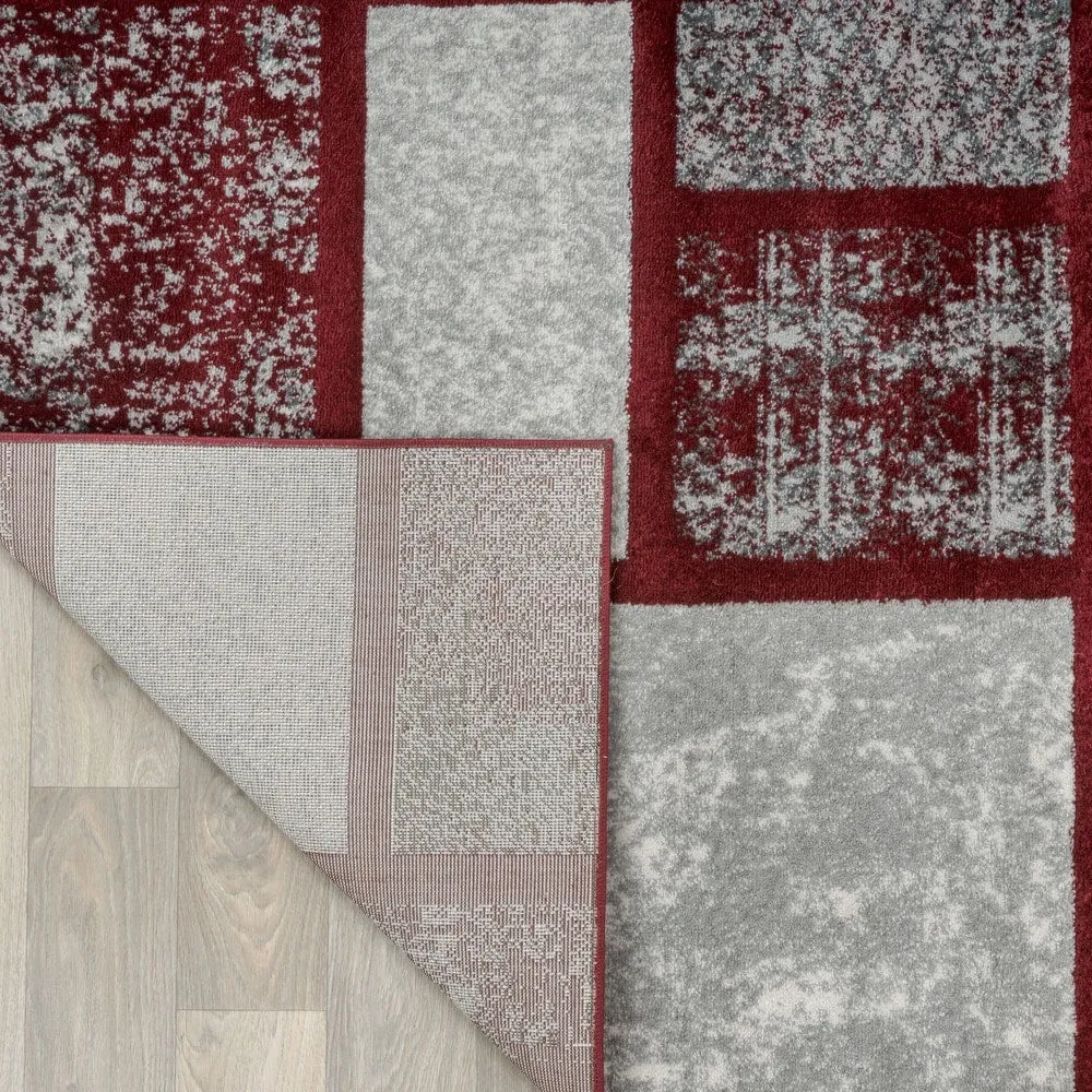 World Rug Gallery Contemporary Modern Boxes Design Area Rug