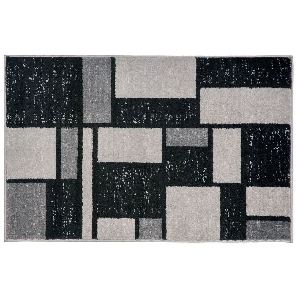 World Rug Gallery Contemporary Modern Boxes Design Area Rug