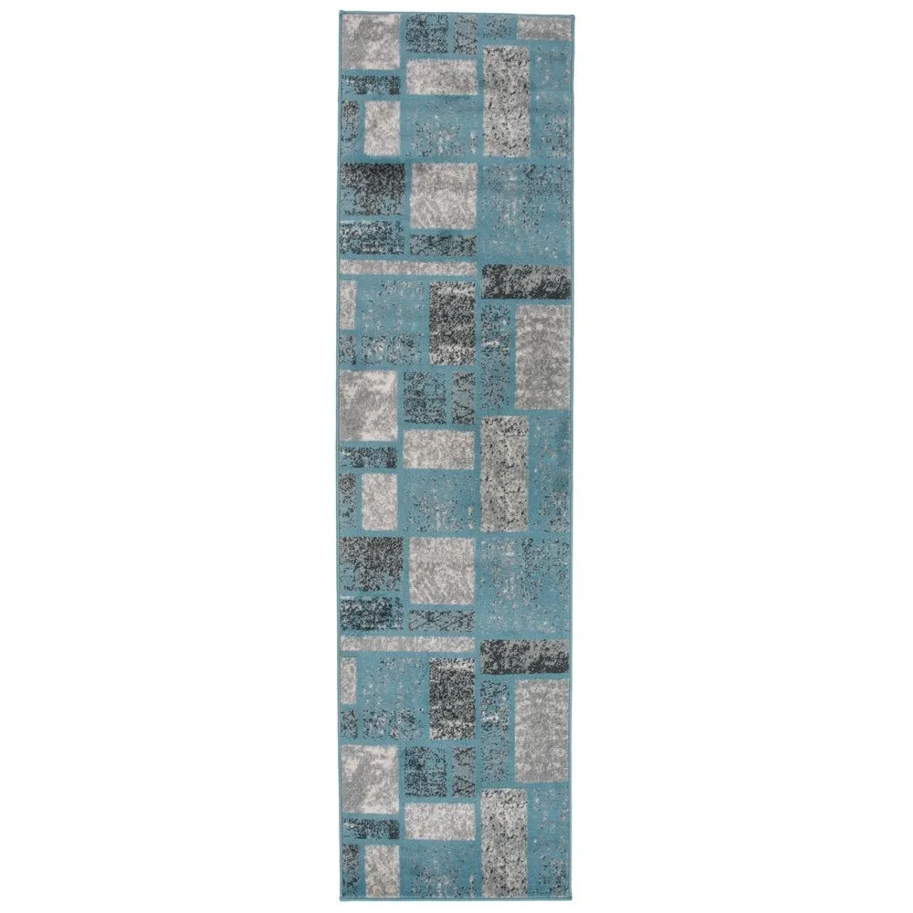World Rug Gallery Contemporary Modern Boxes Design Area Rug