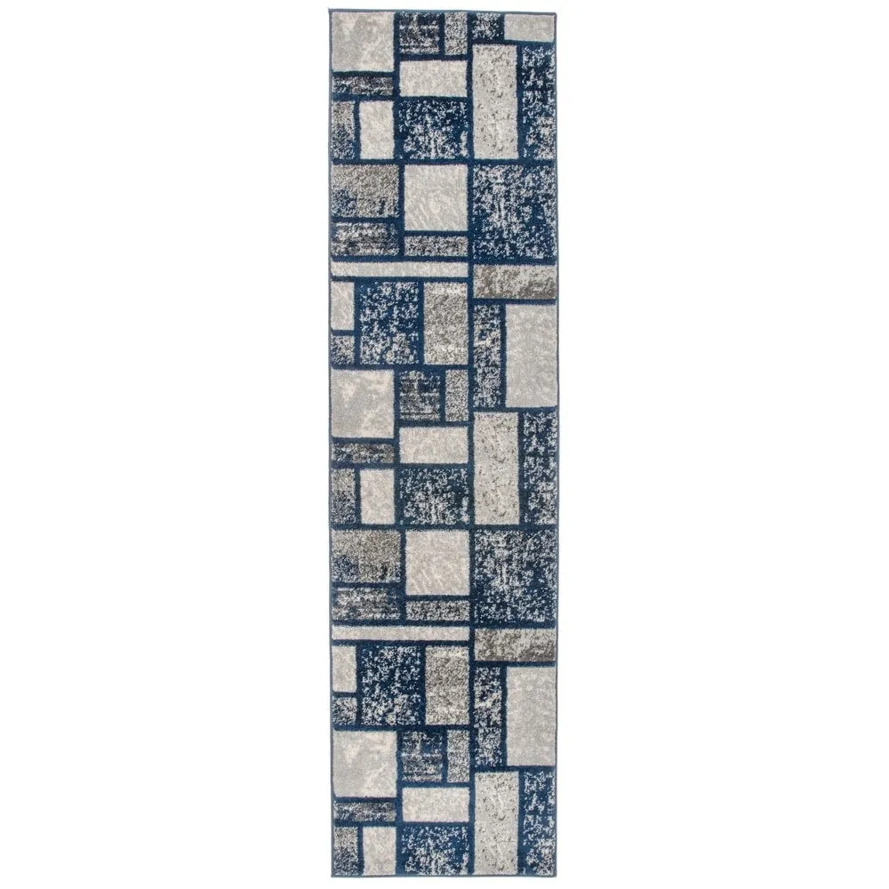 World Rug Gallery Contemporary Modern Boxes Design Area Rug