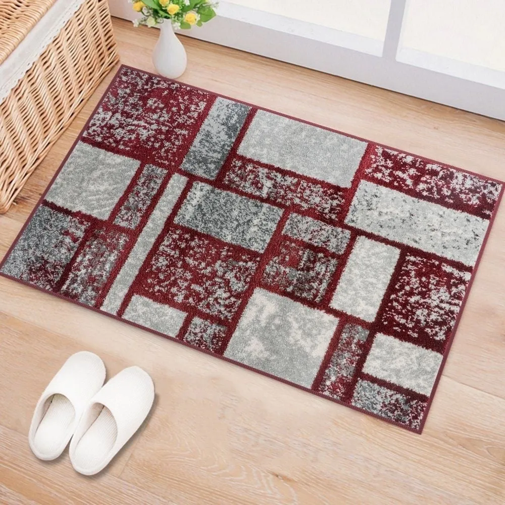World Rug Gallery Contemporary Modern Boxes Design Area Rug
