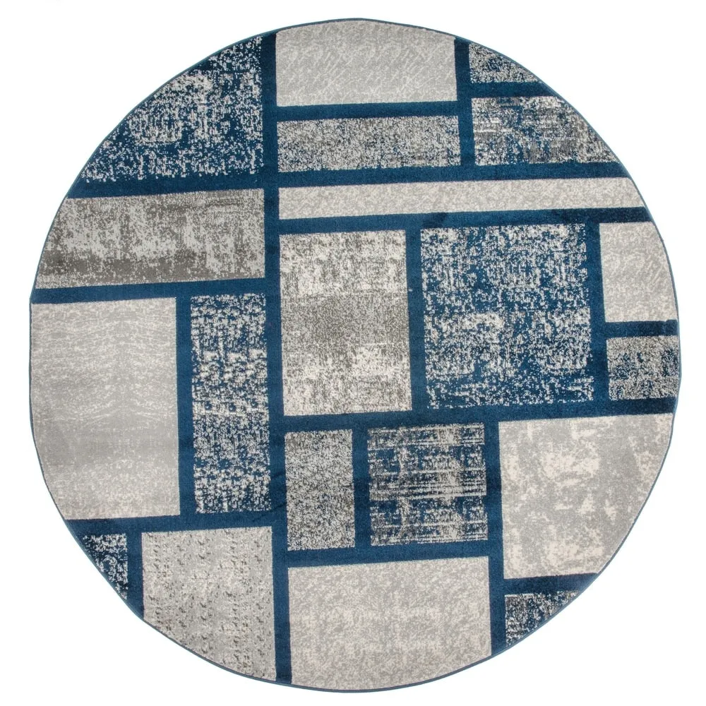 World Rug Gallery Contemporary Modern Boxes Design Area Rug