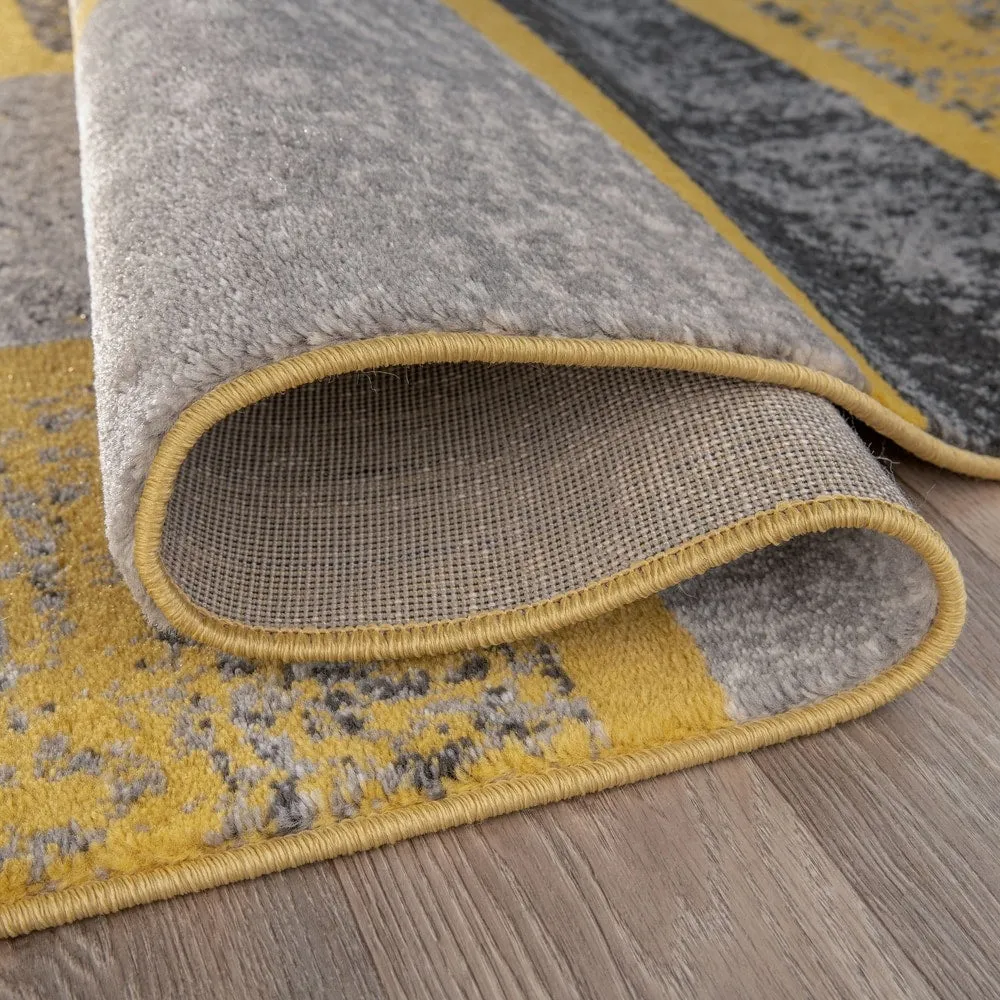 World Rug Gallery Contemporary Modern Boxes Design Area Rug