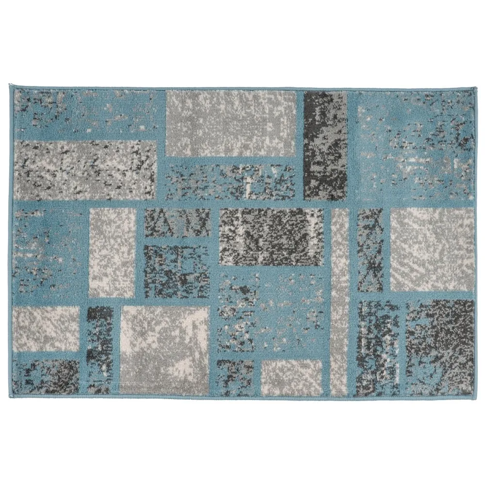 World Rug Gallery Contemporary Modern Boxes Design Area Rug