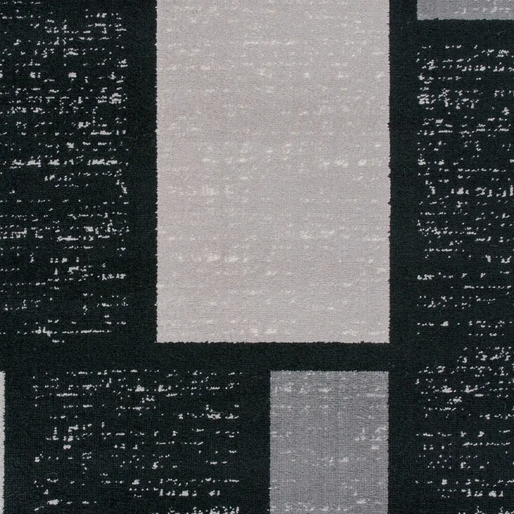 World Rug Gallery Contemporary Modern Boxes Design Area Rug