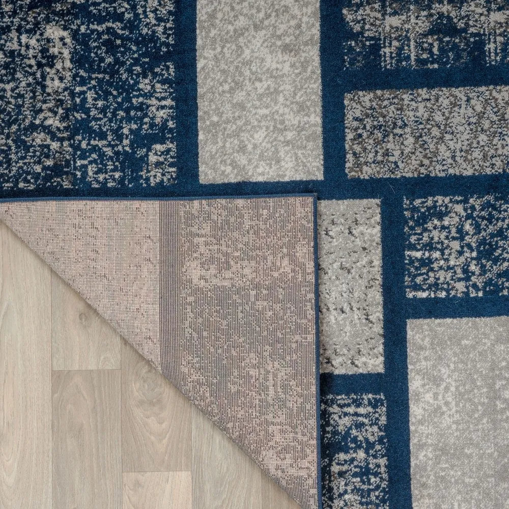 World Rug Gallery Contemporary Modern Boxes Design Area Rug