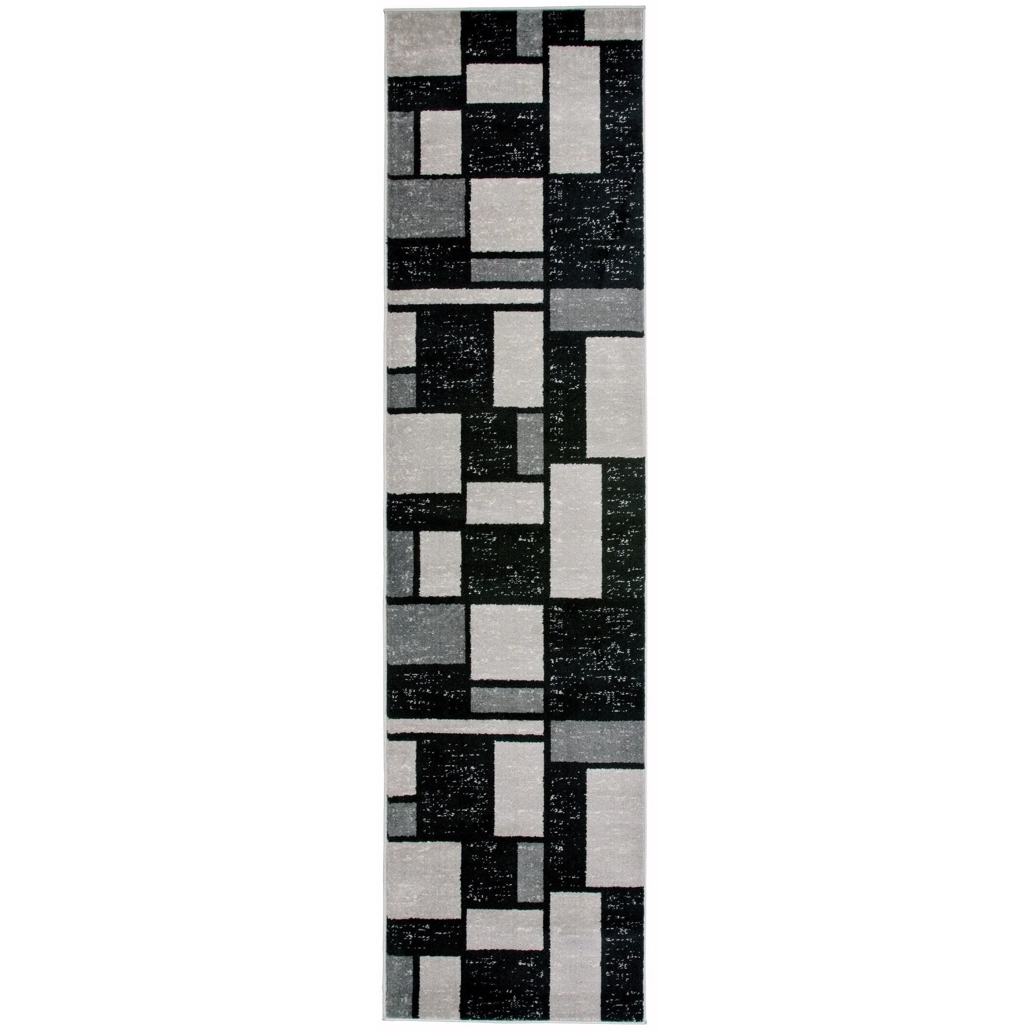 World Rug Gallery Contemporary Modern Boxes Design Area Rug