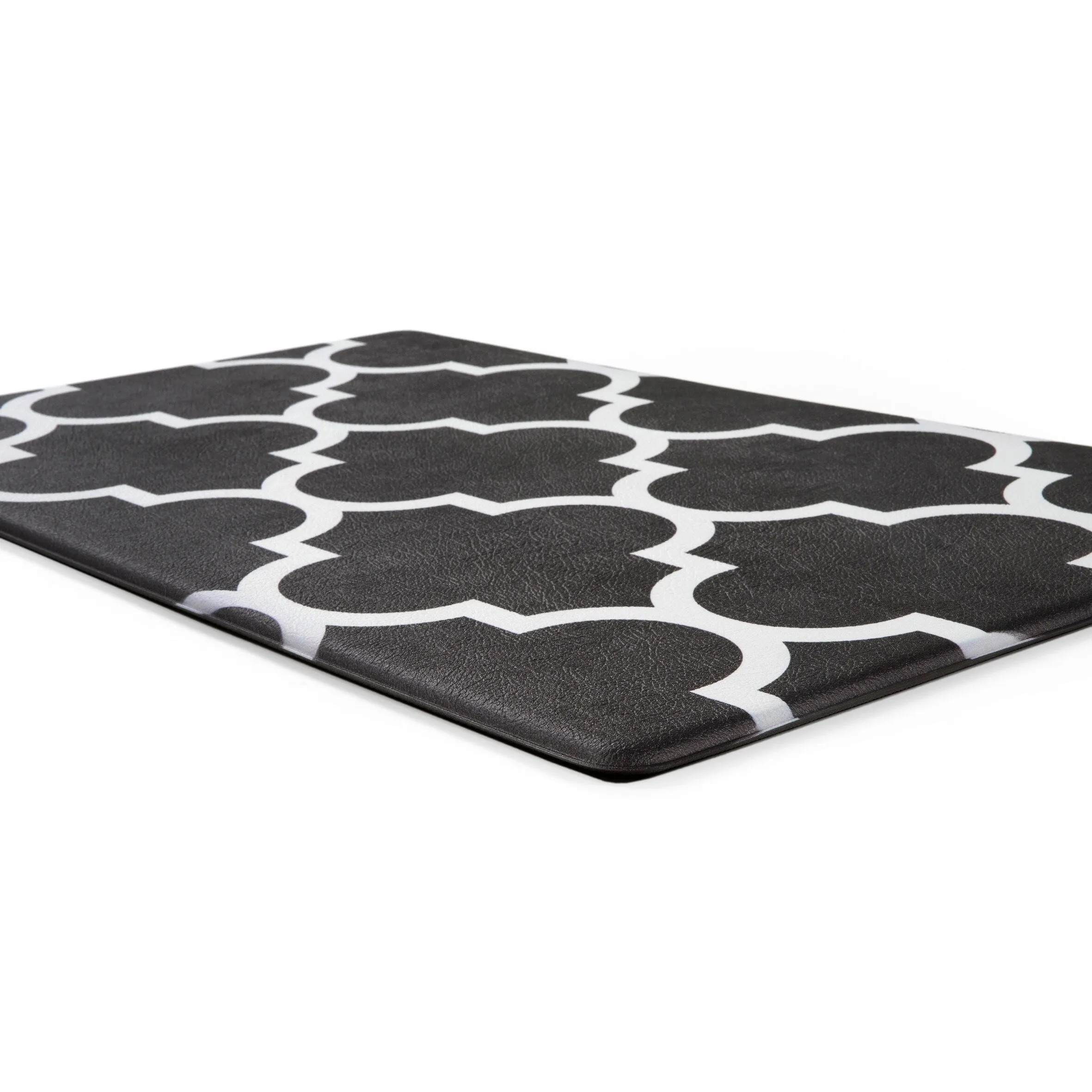 World Rug Gallery Contemporary Modern Moroccan Trellis Anti Fatigue Standing Mat