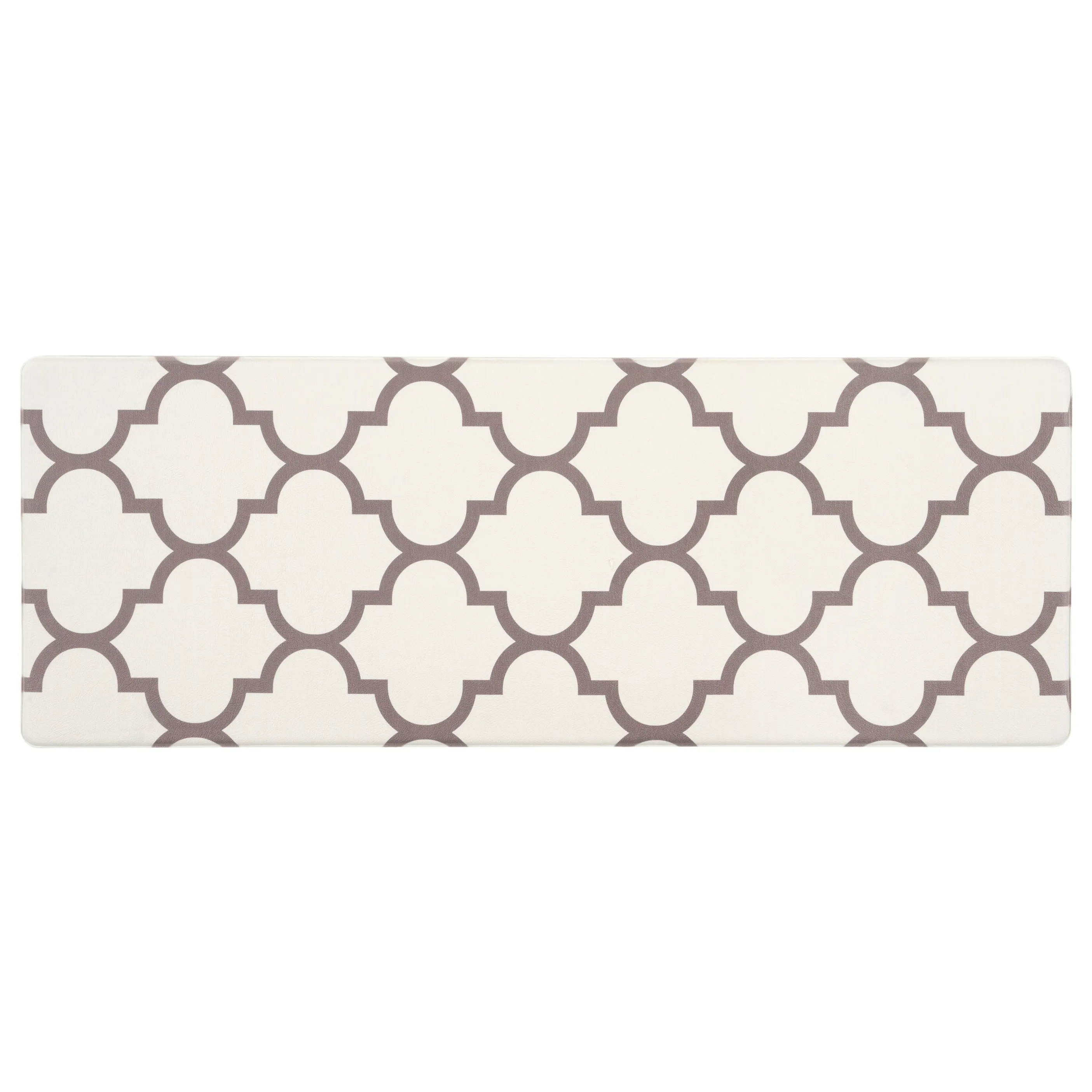 World Rug Gallery Contemporary Modern Moroccan Trellis Anti Fatigue Standing Mat