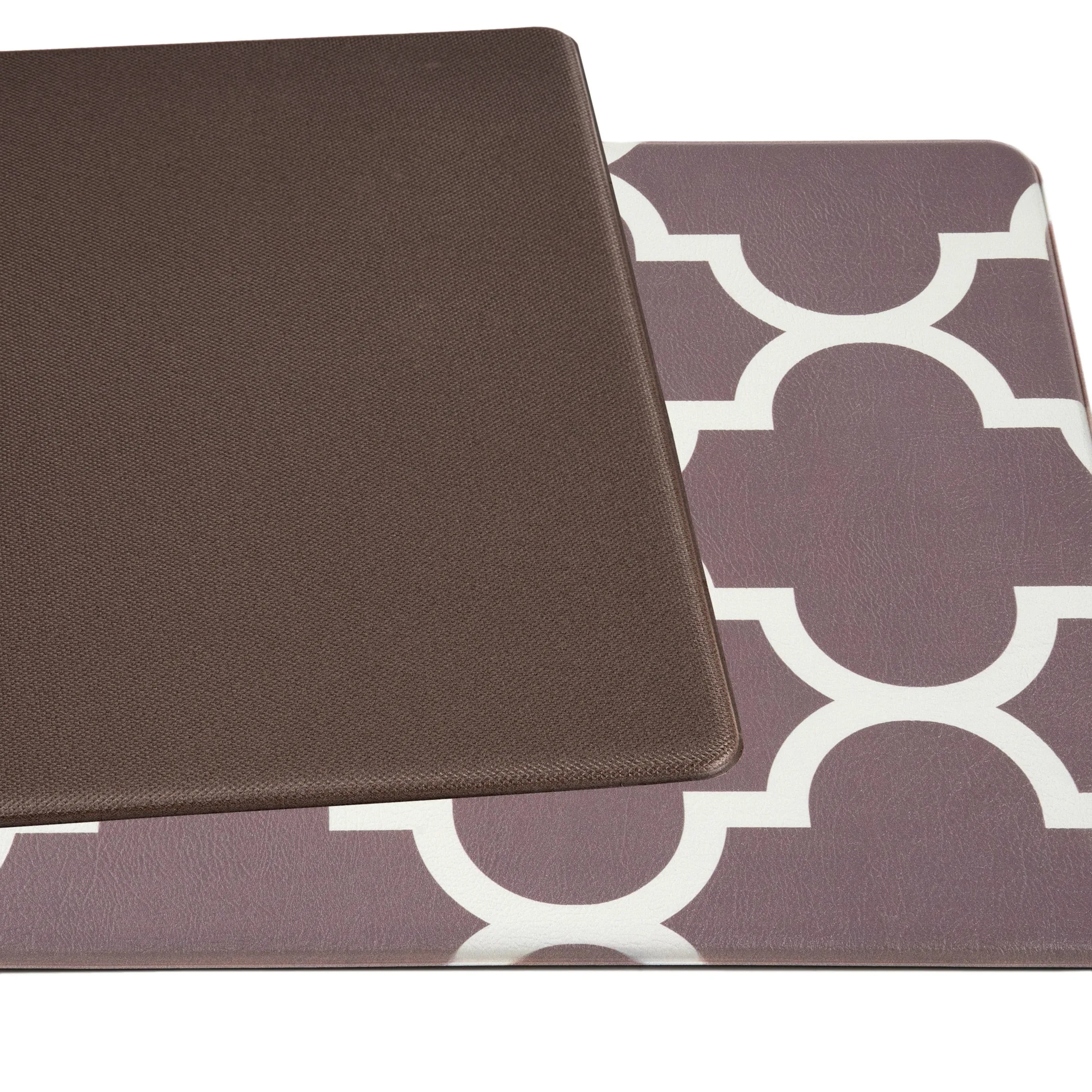 World Rug Gallery Contemporary Modern Moroccan Trellis Anti Fatigue Standing Mat