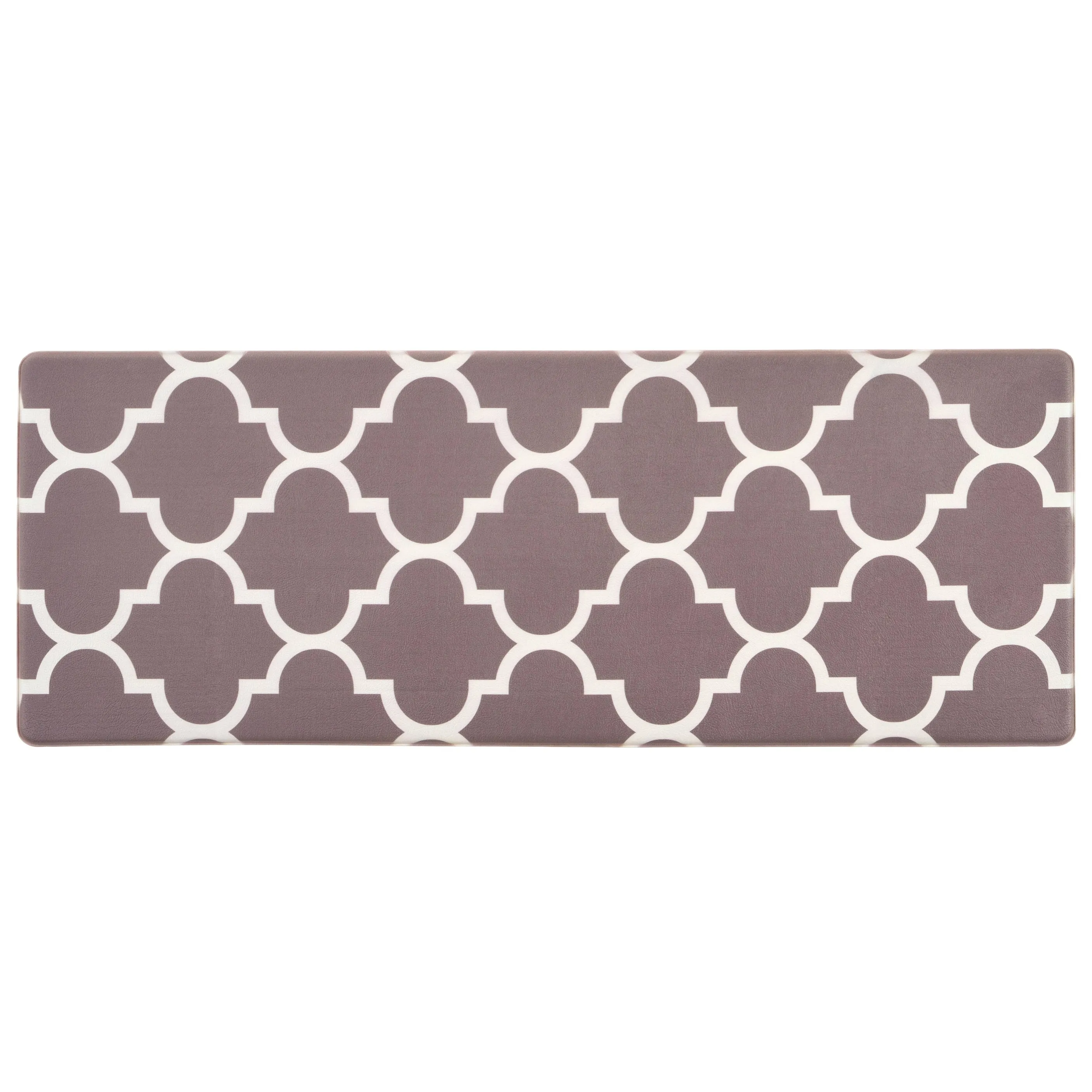 World Rug Gallery Contemporary Modern Moroccan Trellis Anti Fatigue Standing Mat