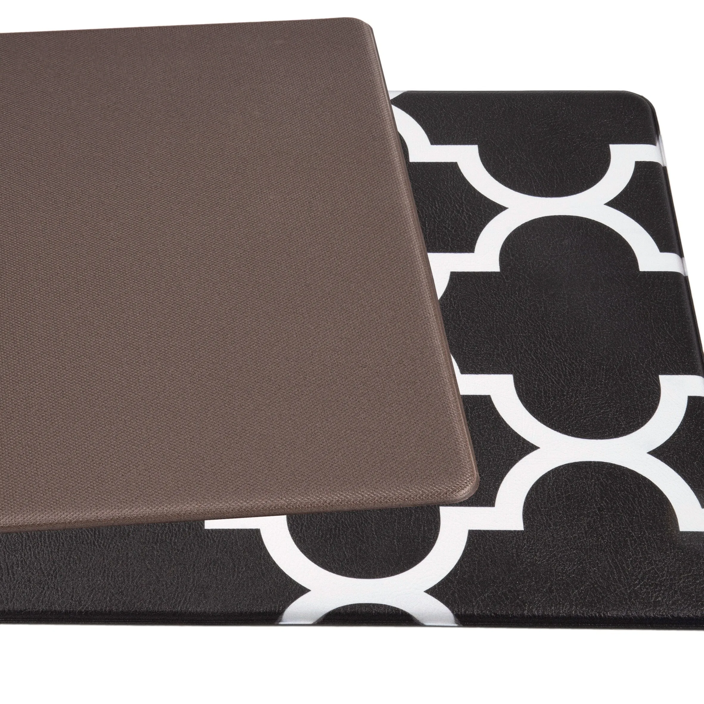 World Rug Gallery Contemporary Modern Moroccan Trellis Anti Fatigue Standing Mat