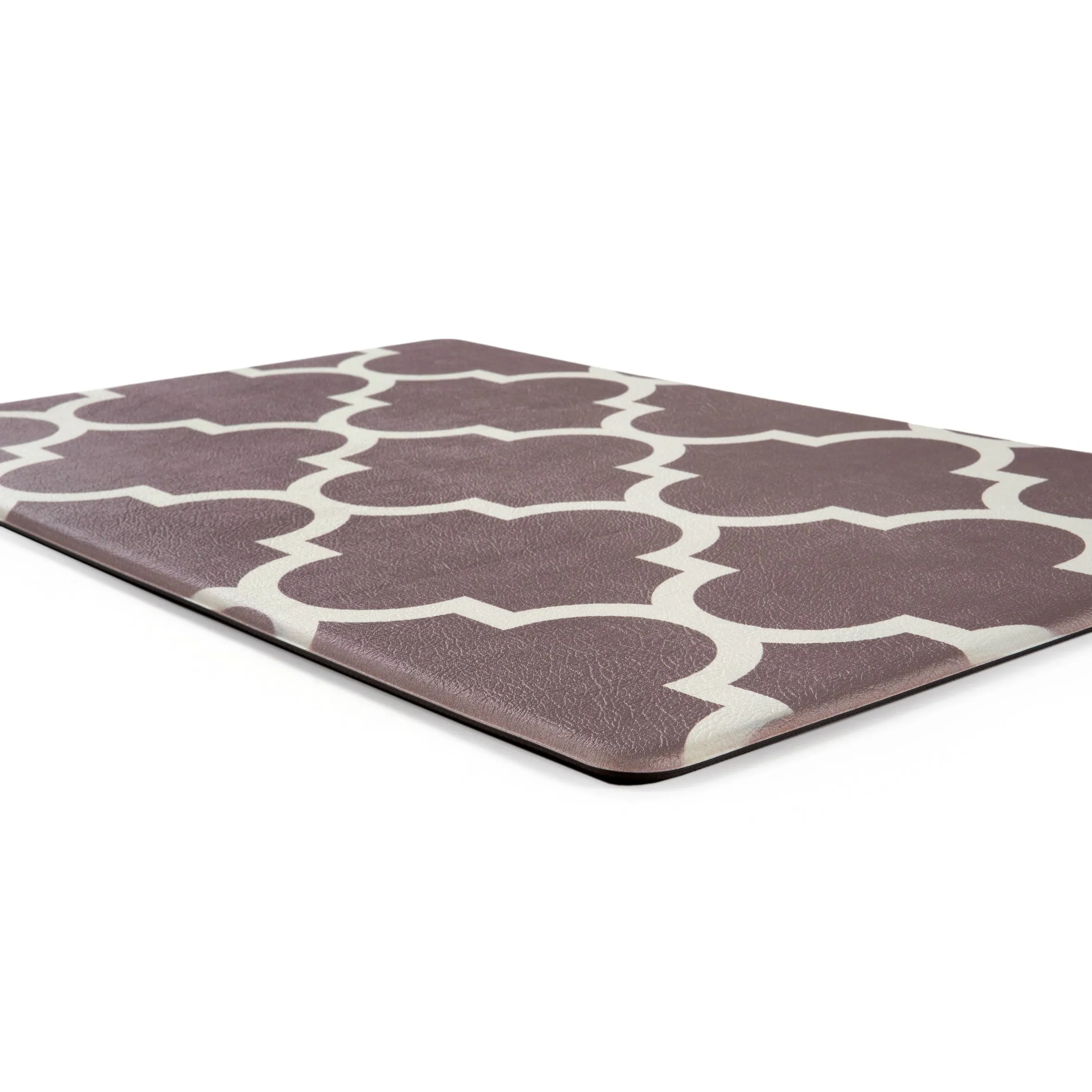 World Rug Gallery Contemporary Modern Moroccan Trellis Anti Fatigue Standing Mat
