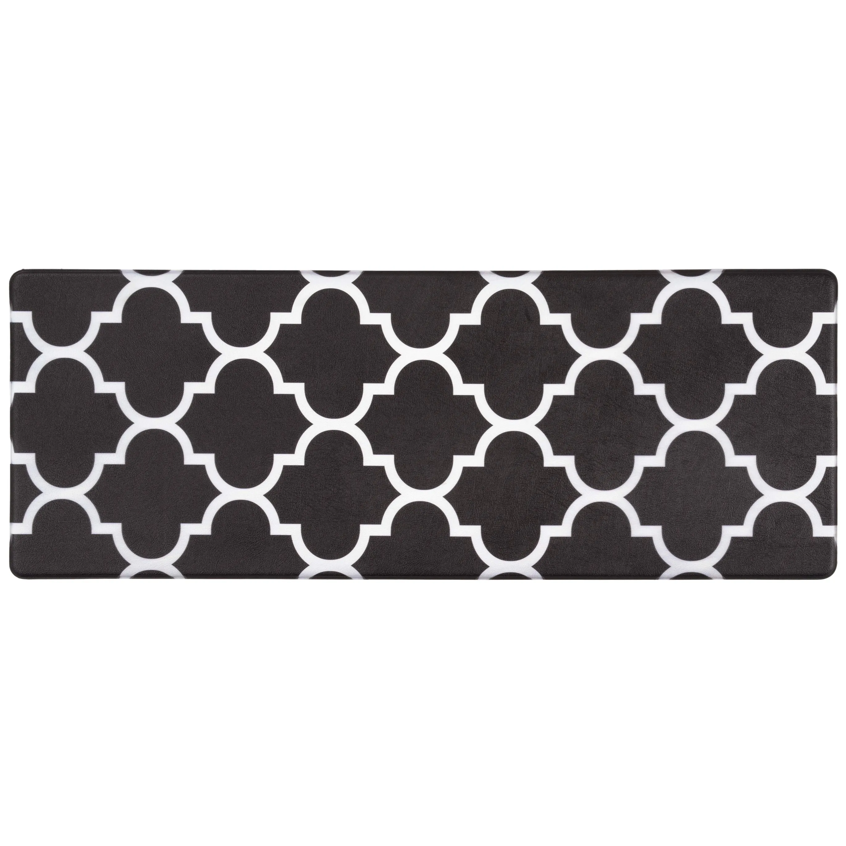 World Rug Gallery Contemporary Modern Moroccan Trellis Anti Fatigue Standing Mat