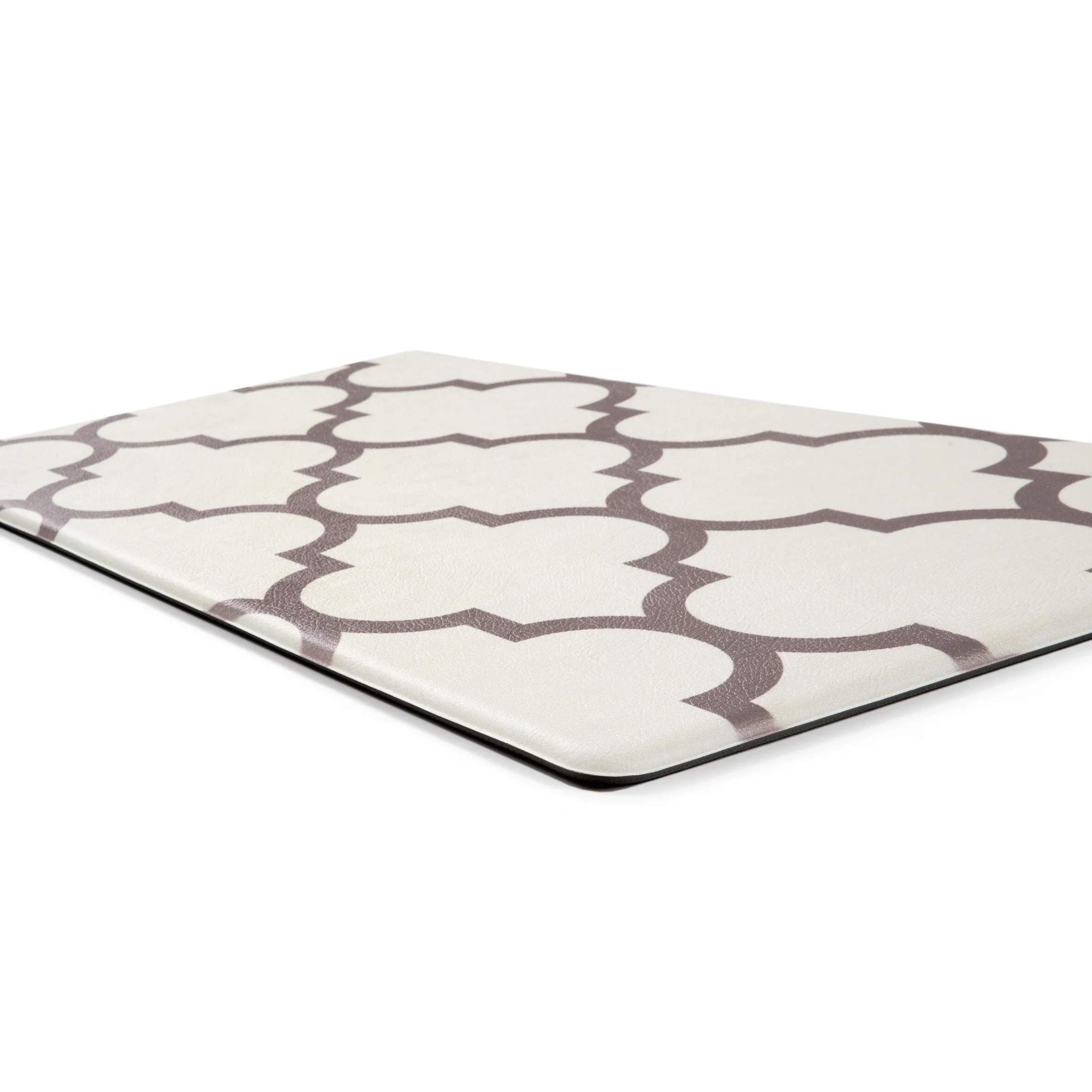 World Rug Gallery Contemporary Modern Moroccan Trellis Anti Fatigue Standing Mat