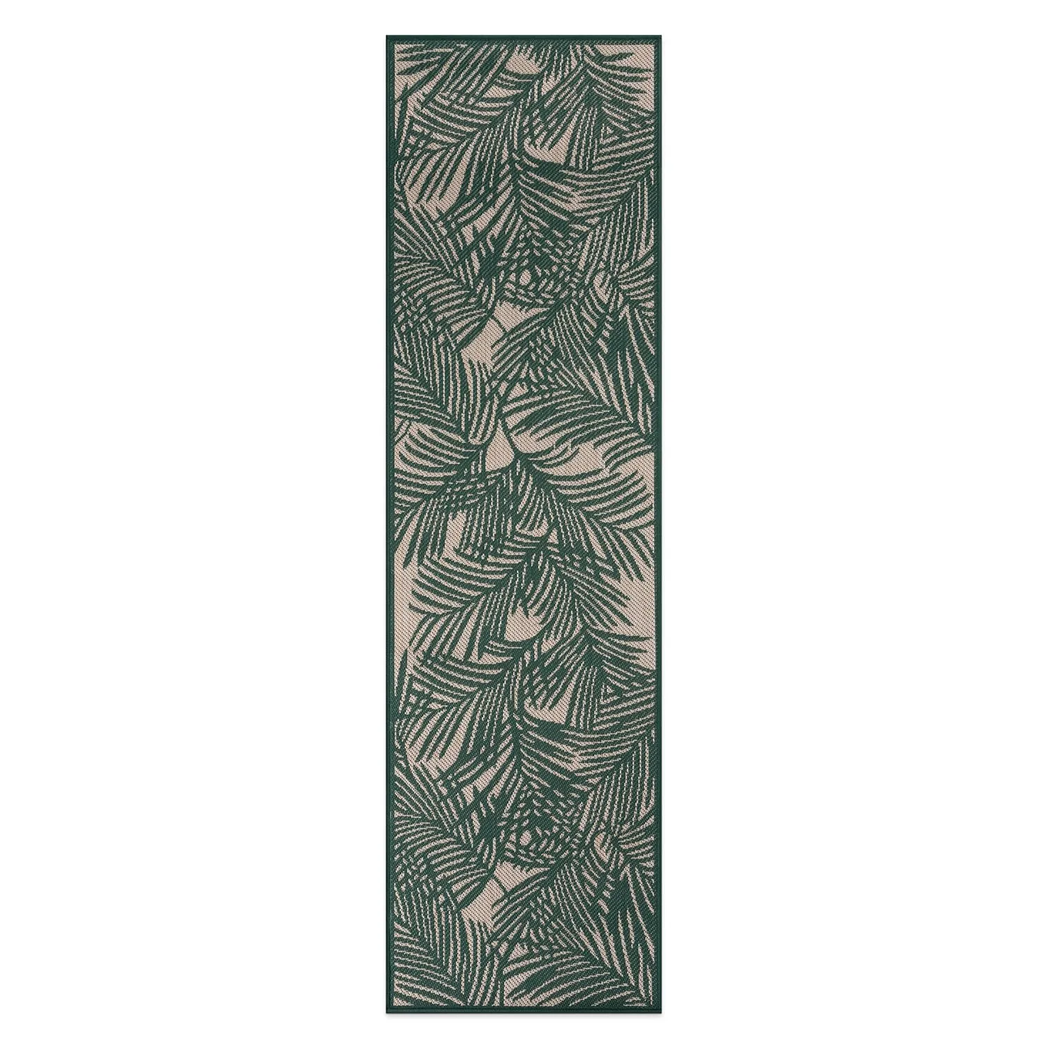 World Rug Gallery Contemporary Palm Leaf Textured Flat Weave Indoor/Outdoor Area Rug
