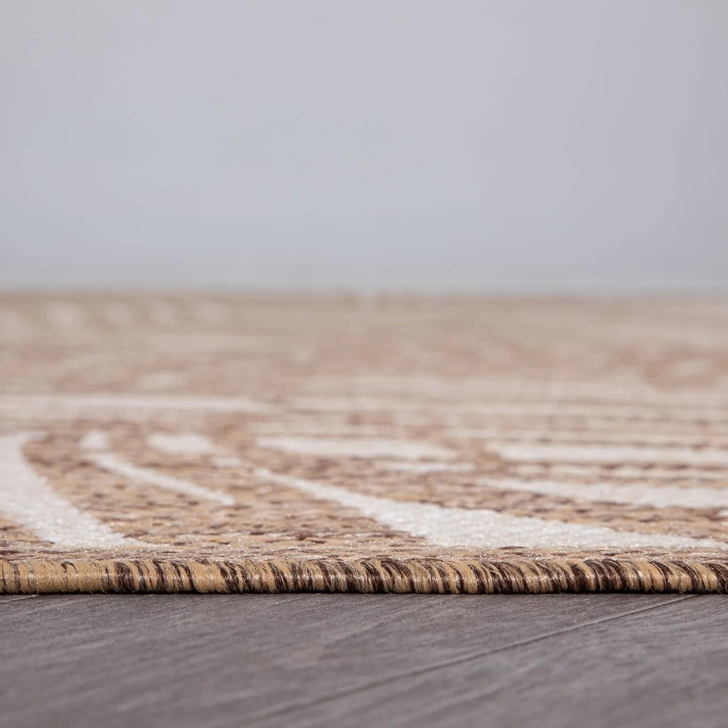 World Rug Gallery Contemporary Palm Leaf Textured Flat Weave Indoor/Outdoor Area Rug