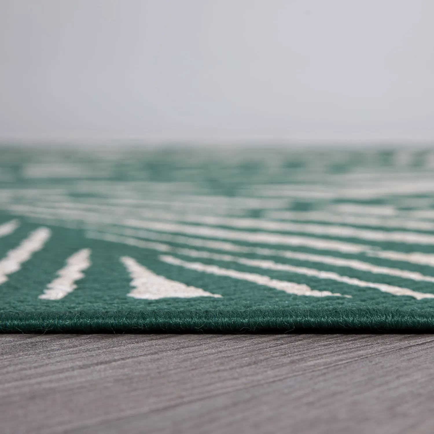 World Rug Gallery Contemporary Palm Leaf Textured Flat Weave Indoor/Outdoor Area Rug