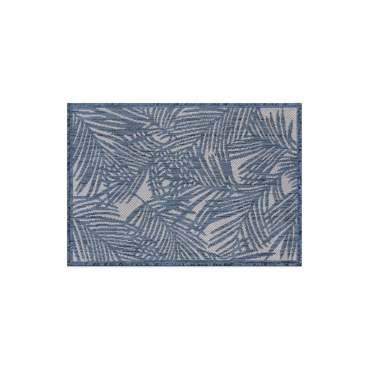 World Rug Gallery Contemporary Palm Leaf Textured Flat Weave Indoor/Outdoor Area Rug