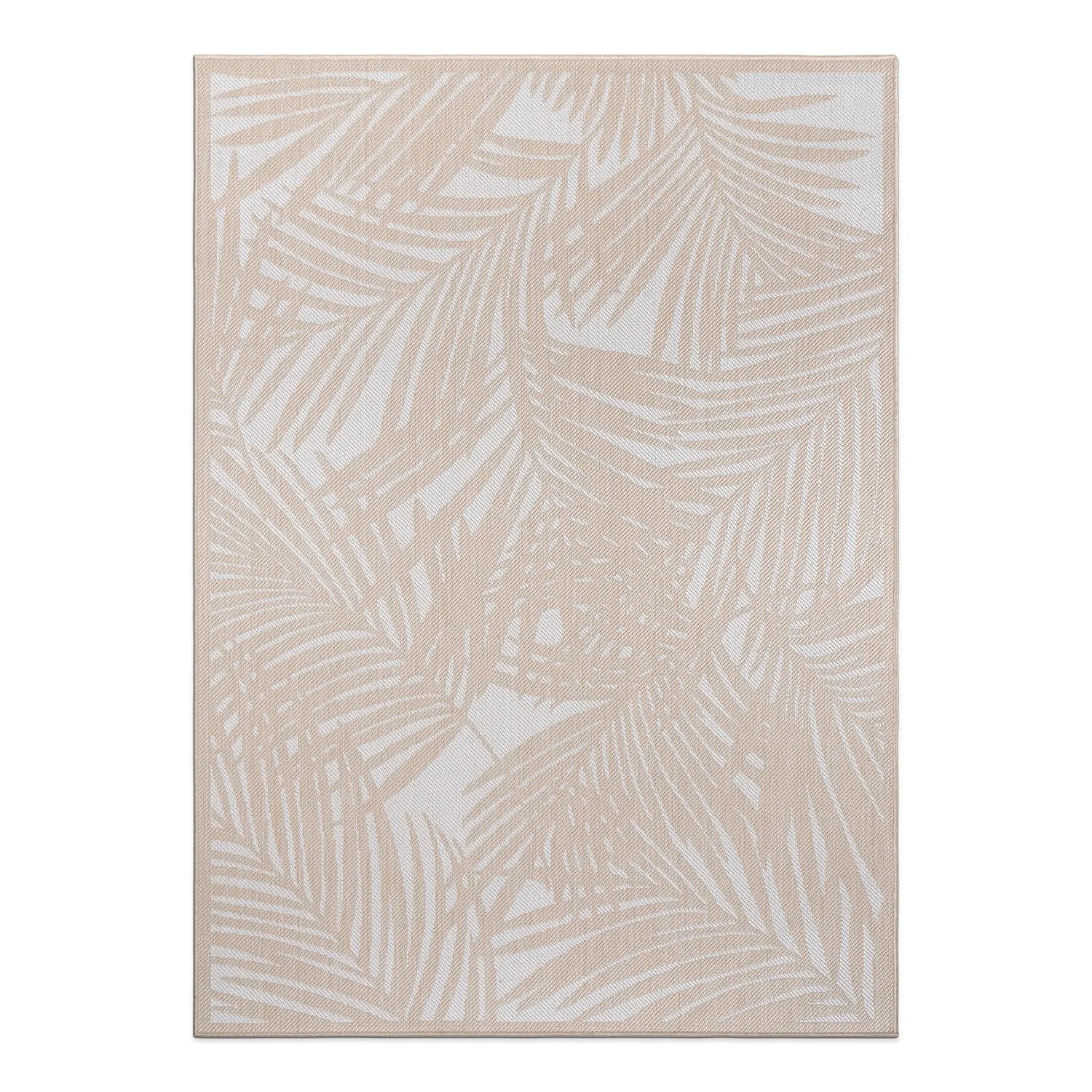 World Rug Gallery Contemporary Palm Leaf Textured Flat Weave Indoor/Outdoor Area Rug