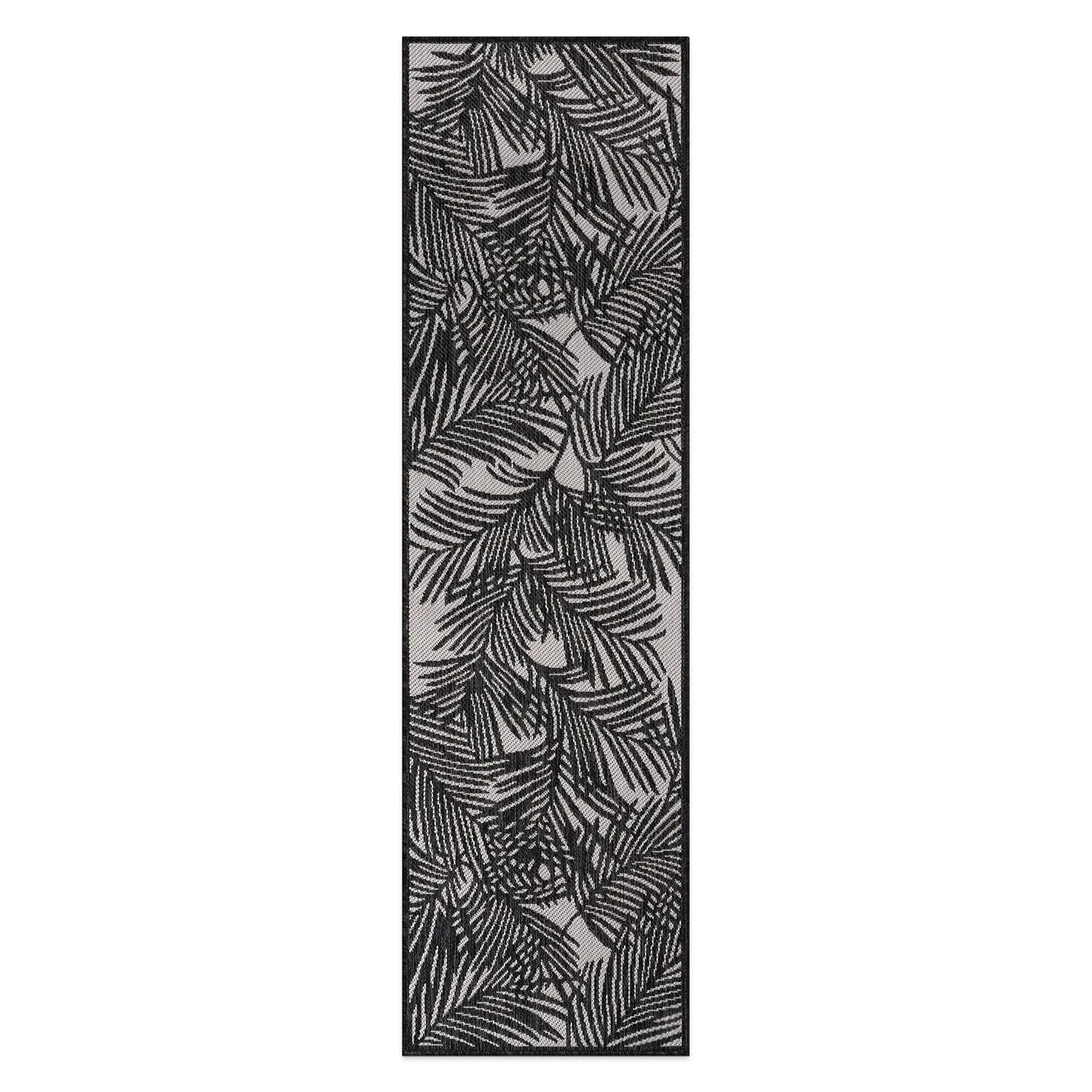 World Rug Gallery Contemporary Palm Leaf Textured Flat Weave Indoor/Outdoor Area Rug