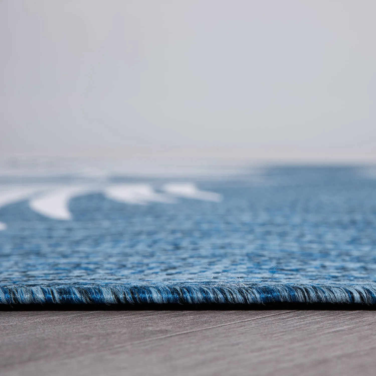 World Rug Gallery Contemporary Palm Leaves Textured Flat Weave Indoor/Outdoor Area Rug