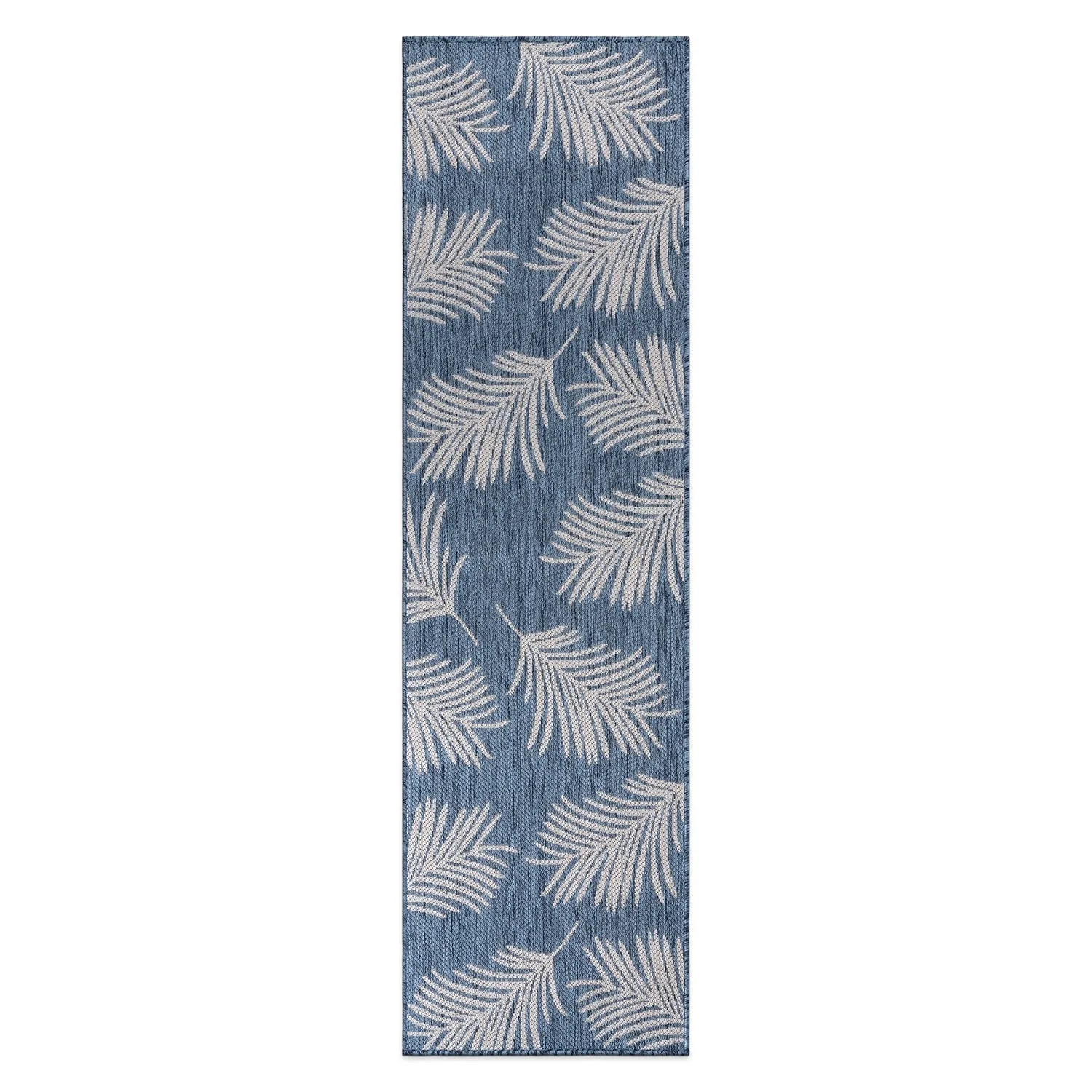 World Rug Gallery Contemporary Palm Leaves Textured Flat Weave Indoor/Outdoor Area Rug
