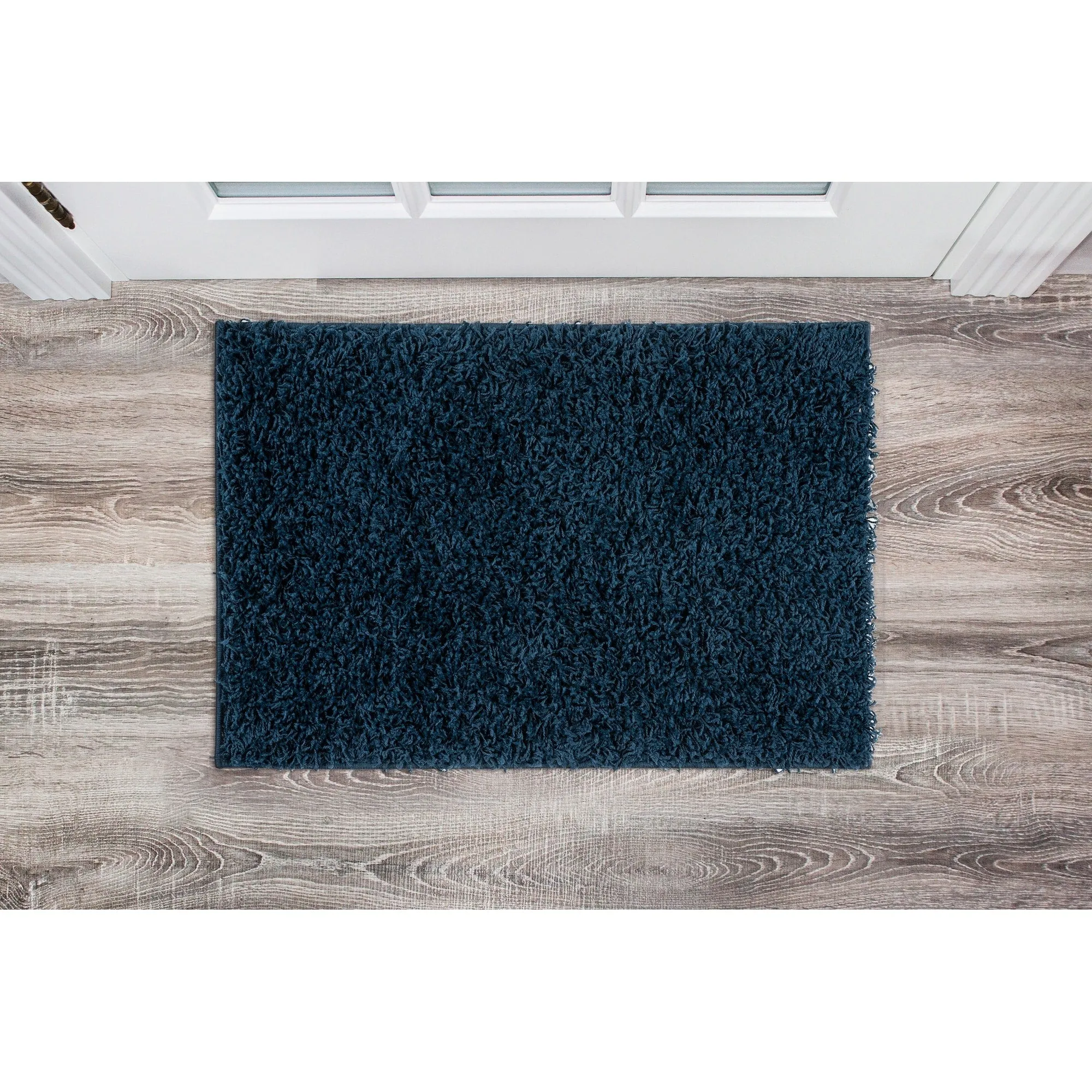 World Rug Gallery Contemporary Solid Cozy Plush Shag Area Rug