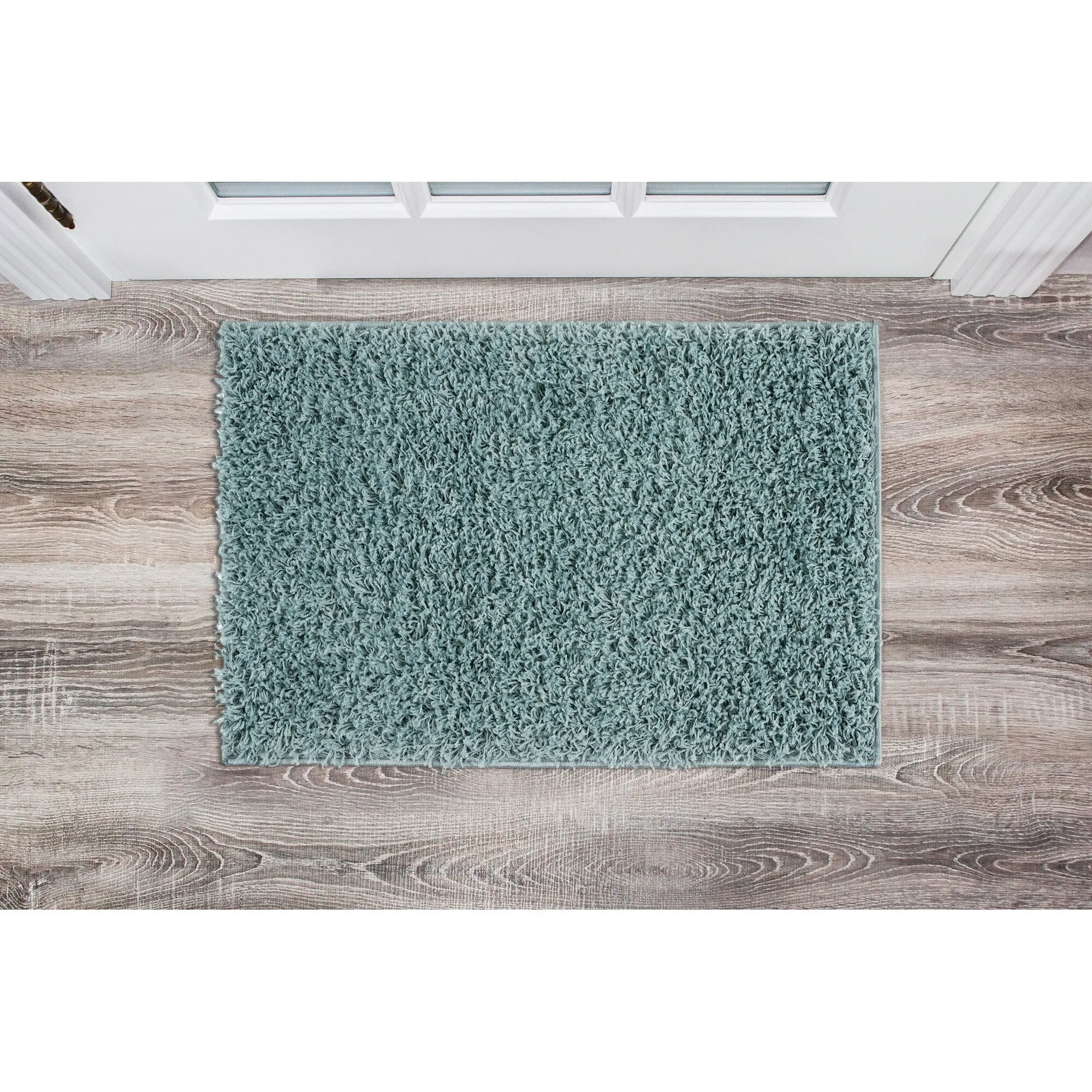 World Rug Gallery Contemporary Solid Cozy Plush Shag Area Rug