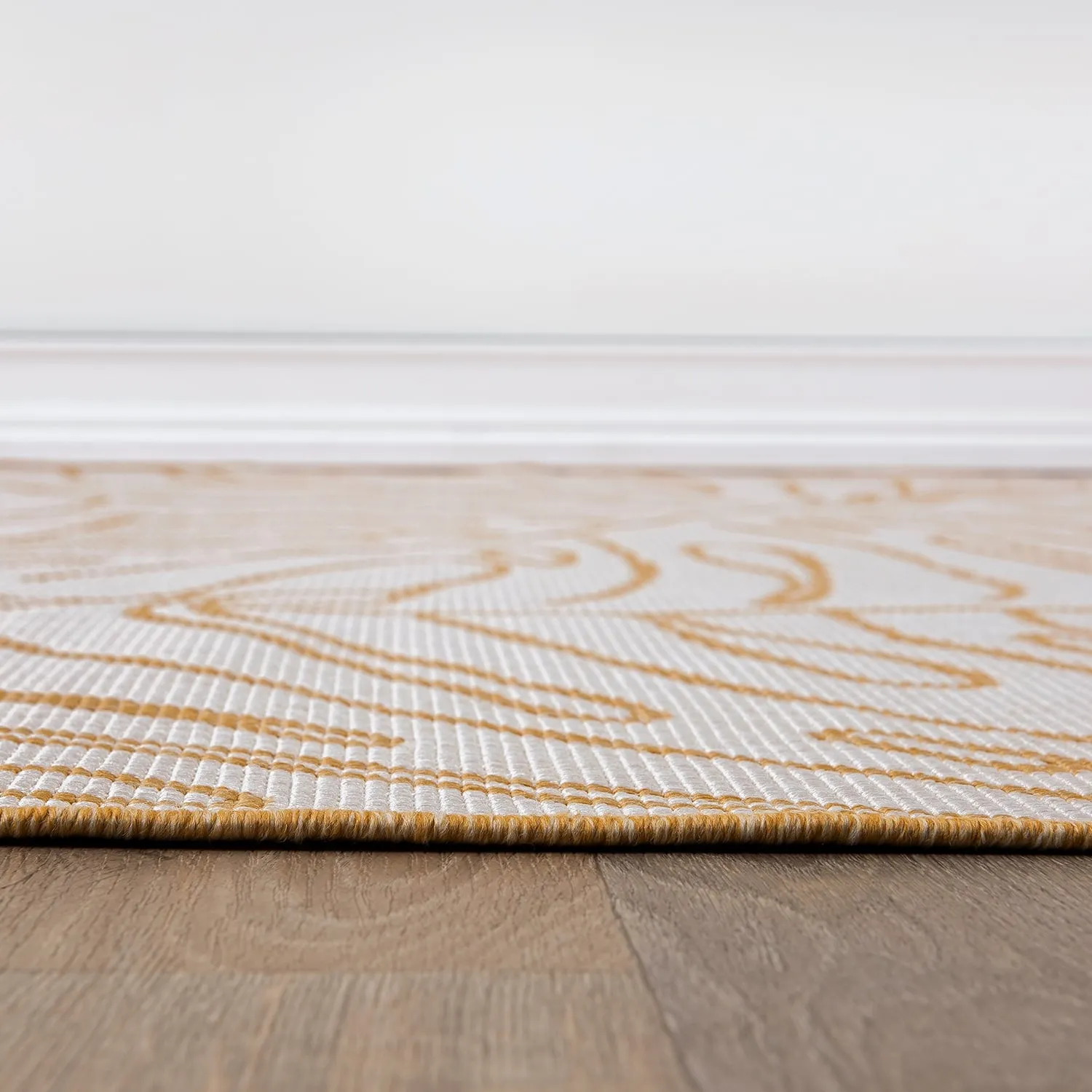 World Rug Gallery Contemporary Tropical Leaves Indoor/Outdoor Area Rug