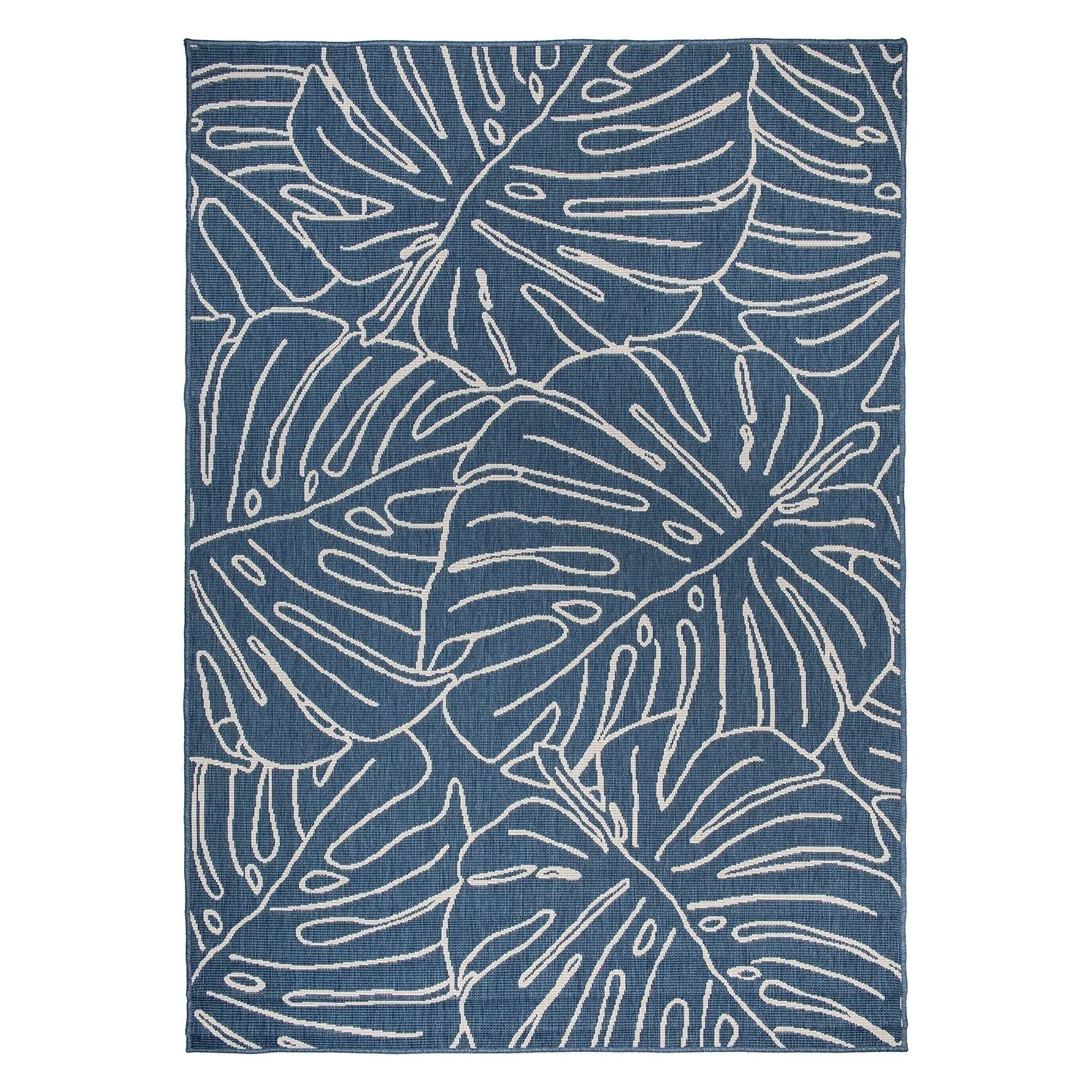 World Rug Gallery Contemporary Tropical Leaves Indoor/Outdoor Area Rug