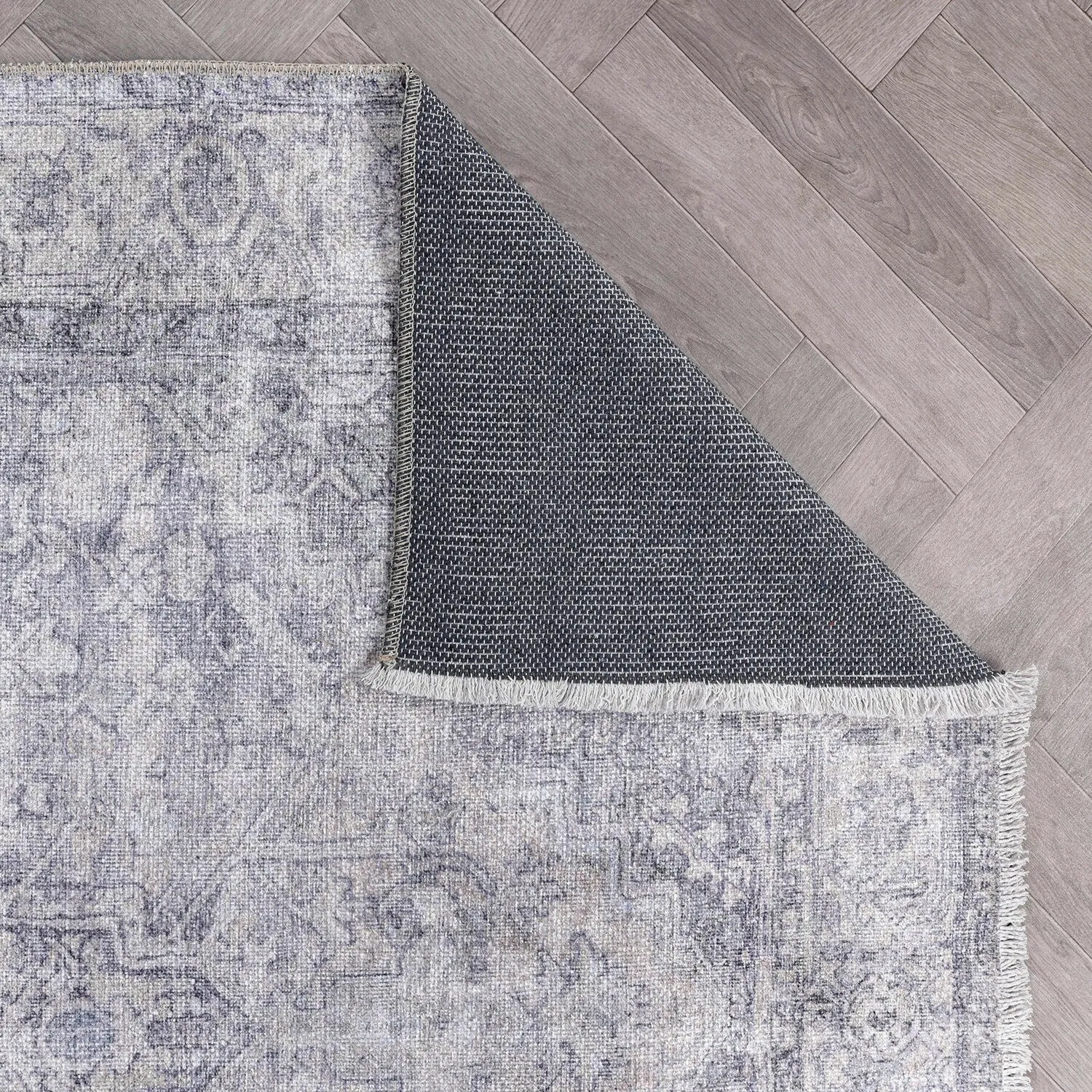 World Rug Gallery Distessed Medallion Machine Washable Area Rug