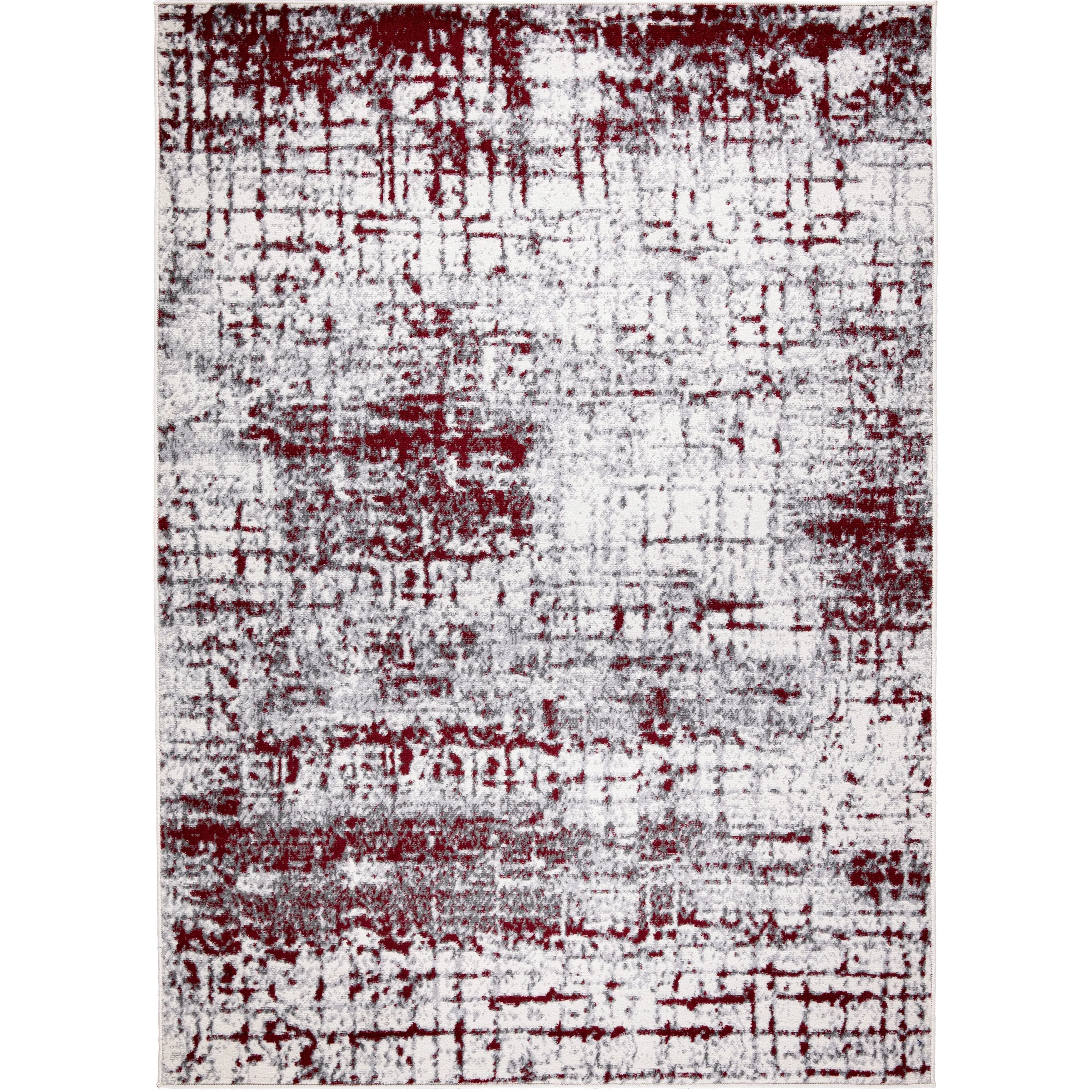 World Rug Gallery Distressed Abstract Modern Area Rug