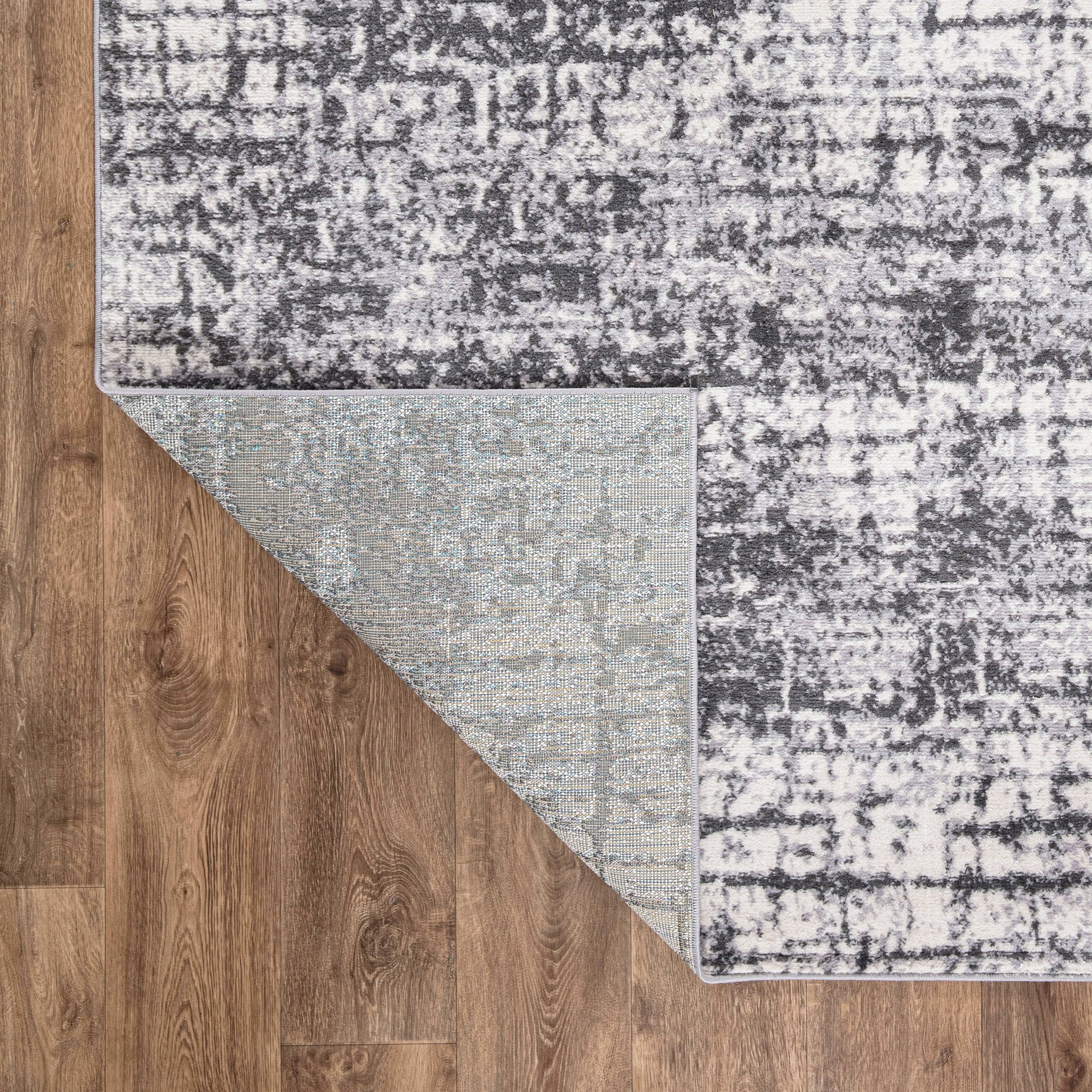 World Rug Gallery Distressed Abstract Modern Area Rug
