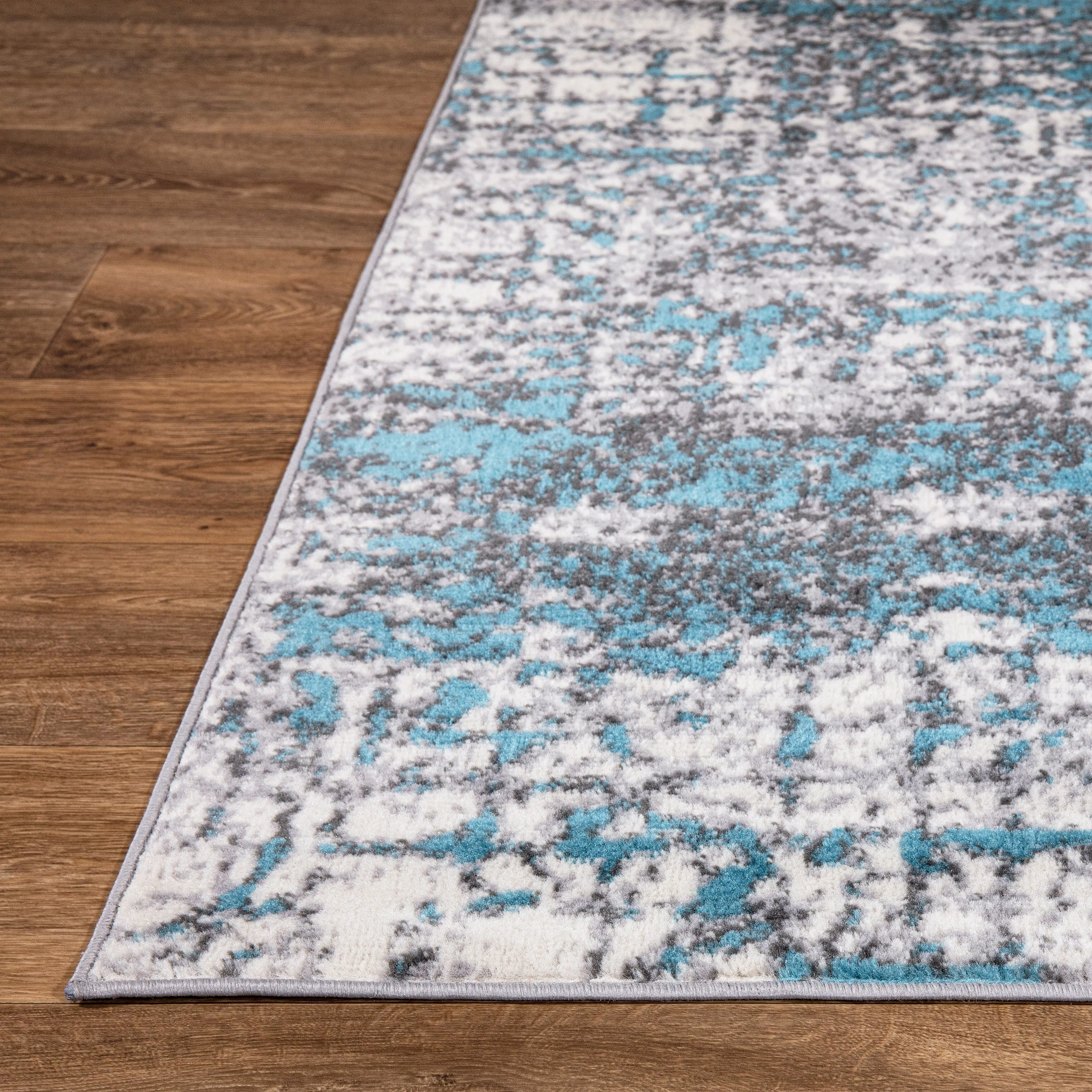 World Rug Gallery Distressed Abstract Modern Area Rug