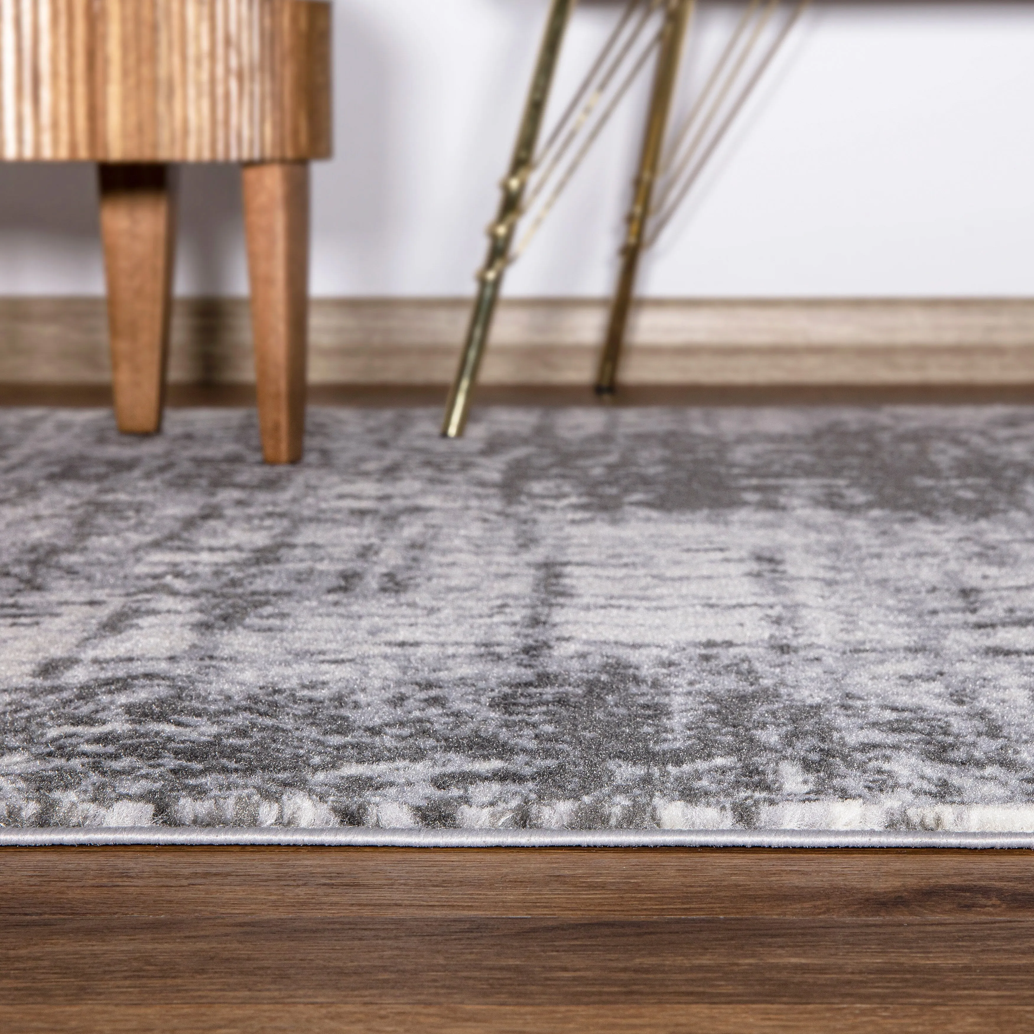 World Rug Gallery Distressed Abstract Modern Area Rug