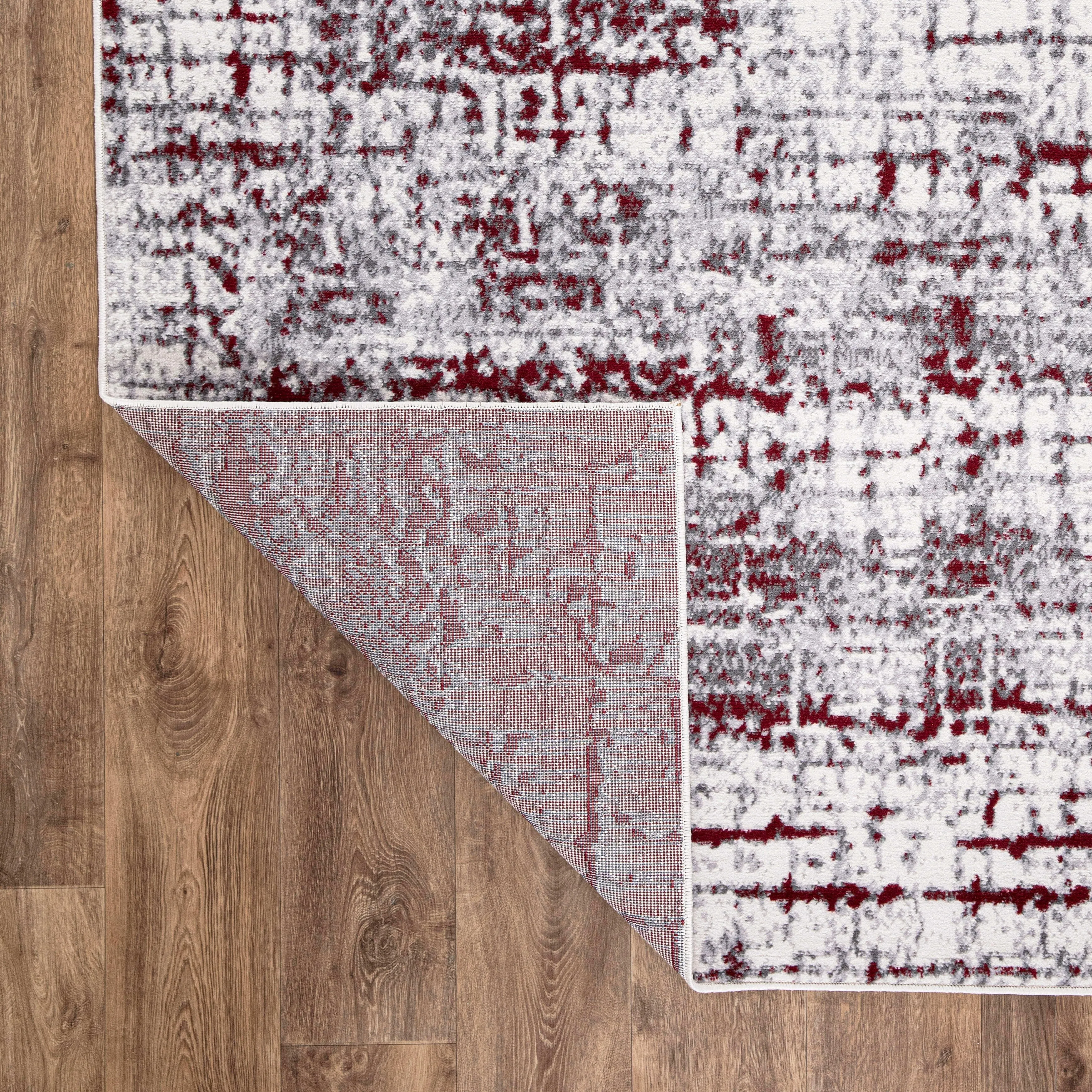 World Rug Gallery Distressed Abstract Modern Area Rug