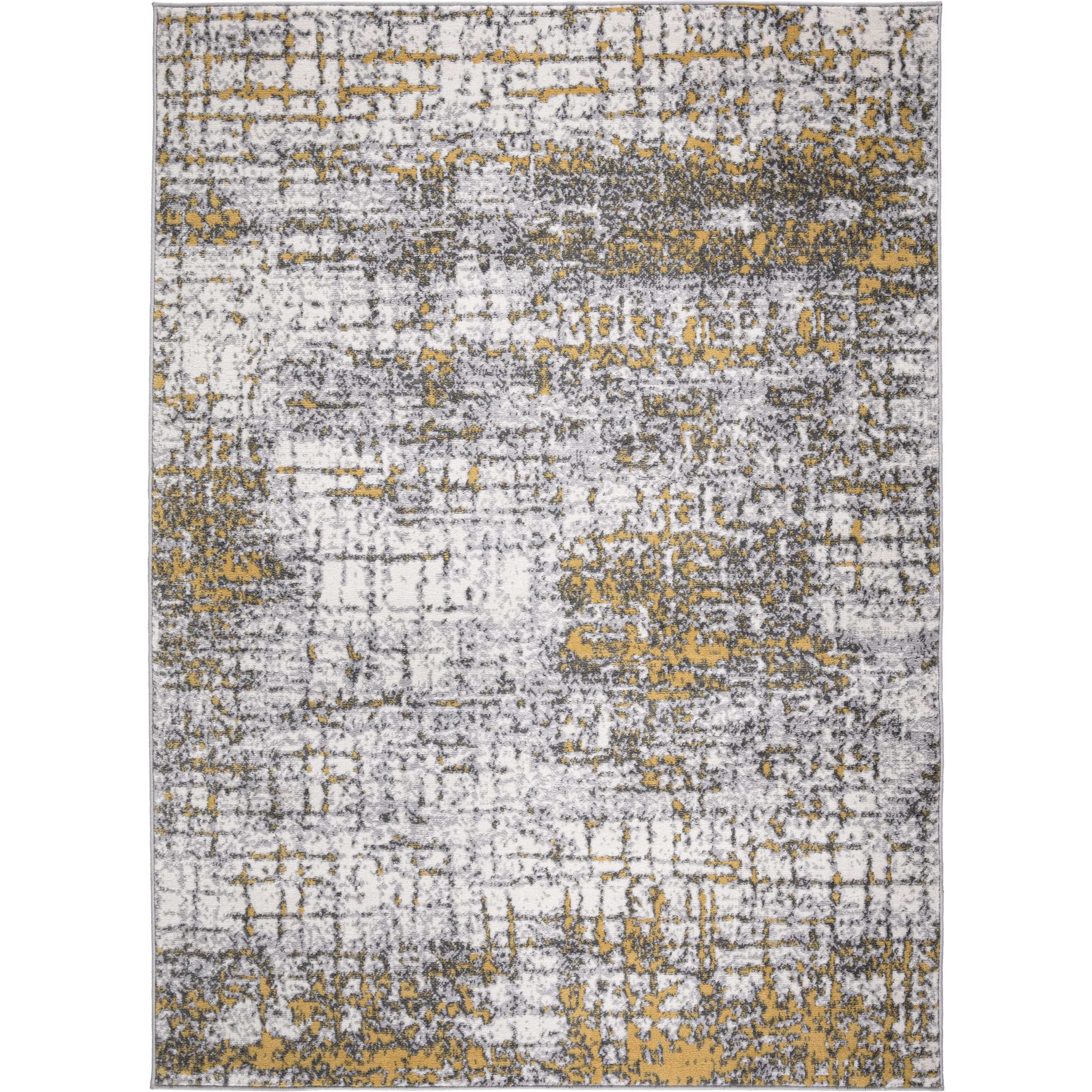 World Rug Gallery Distressed Abstract Modern Area Rug