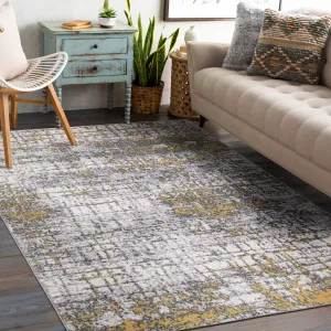 World Rug Gallery Distressed Abstract Modern Area Rug
