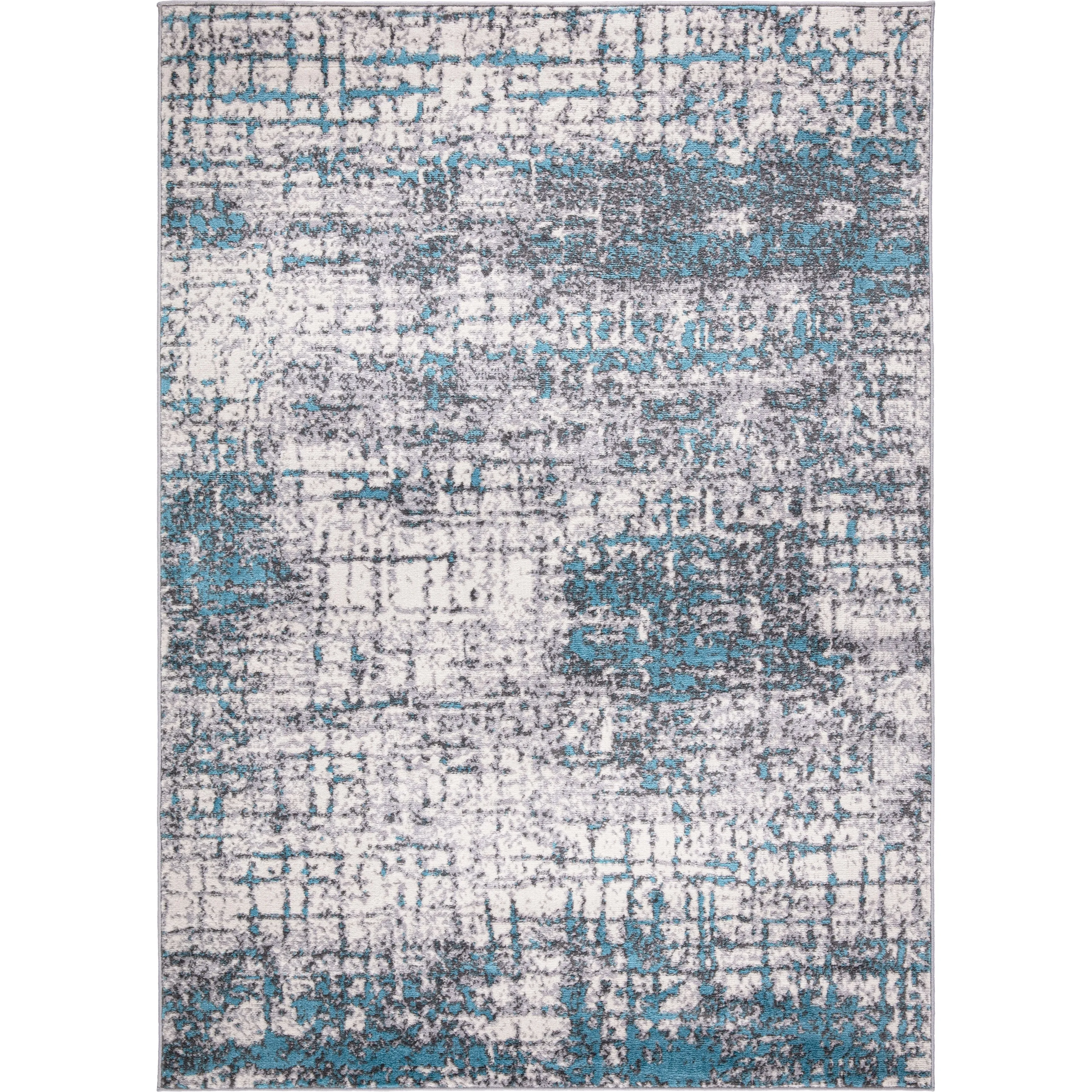 World Rug Gallery Distressed Abstract Modern Area Rug