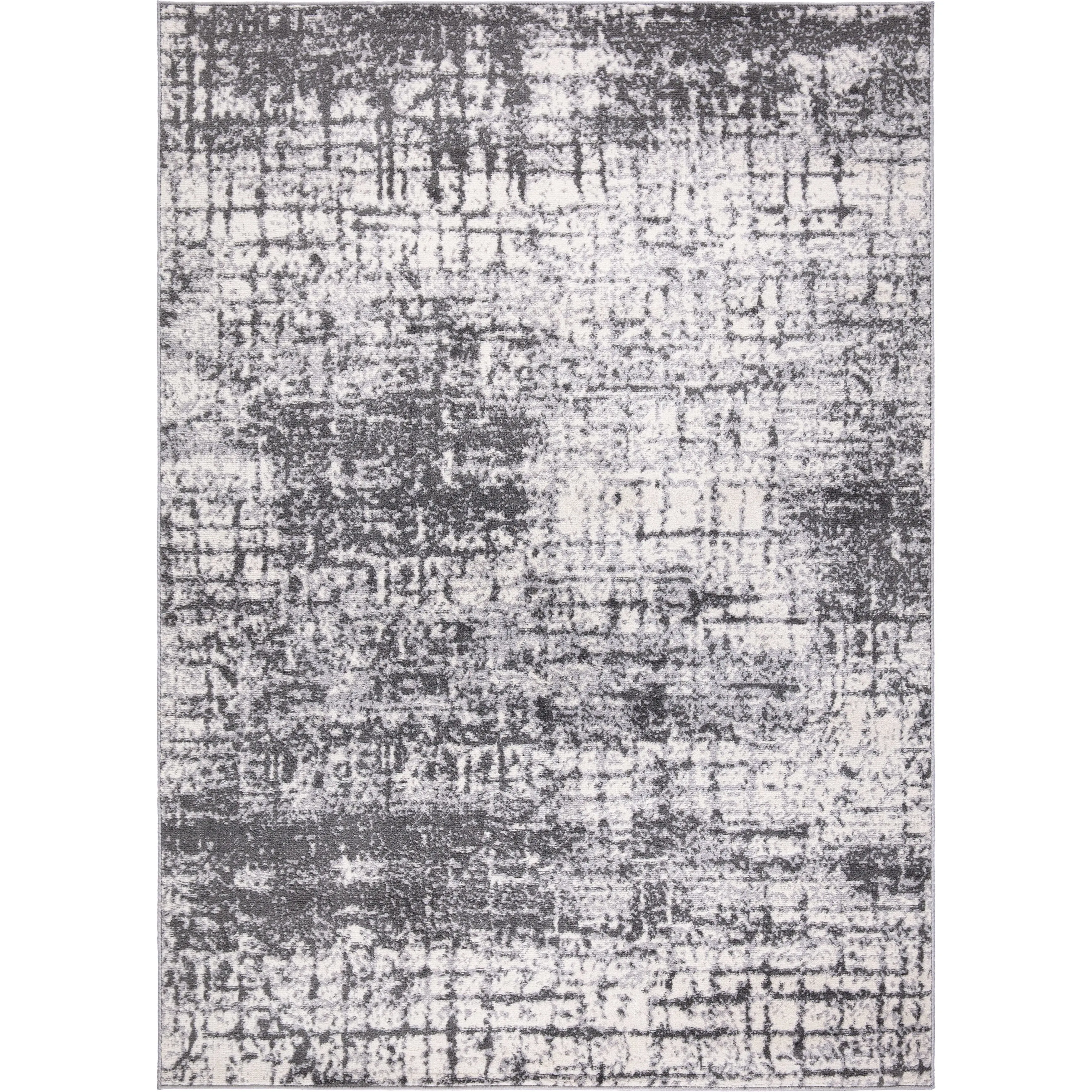 World Rug Gallery Distressed Abstract Modern Area Rug