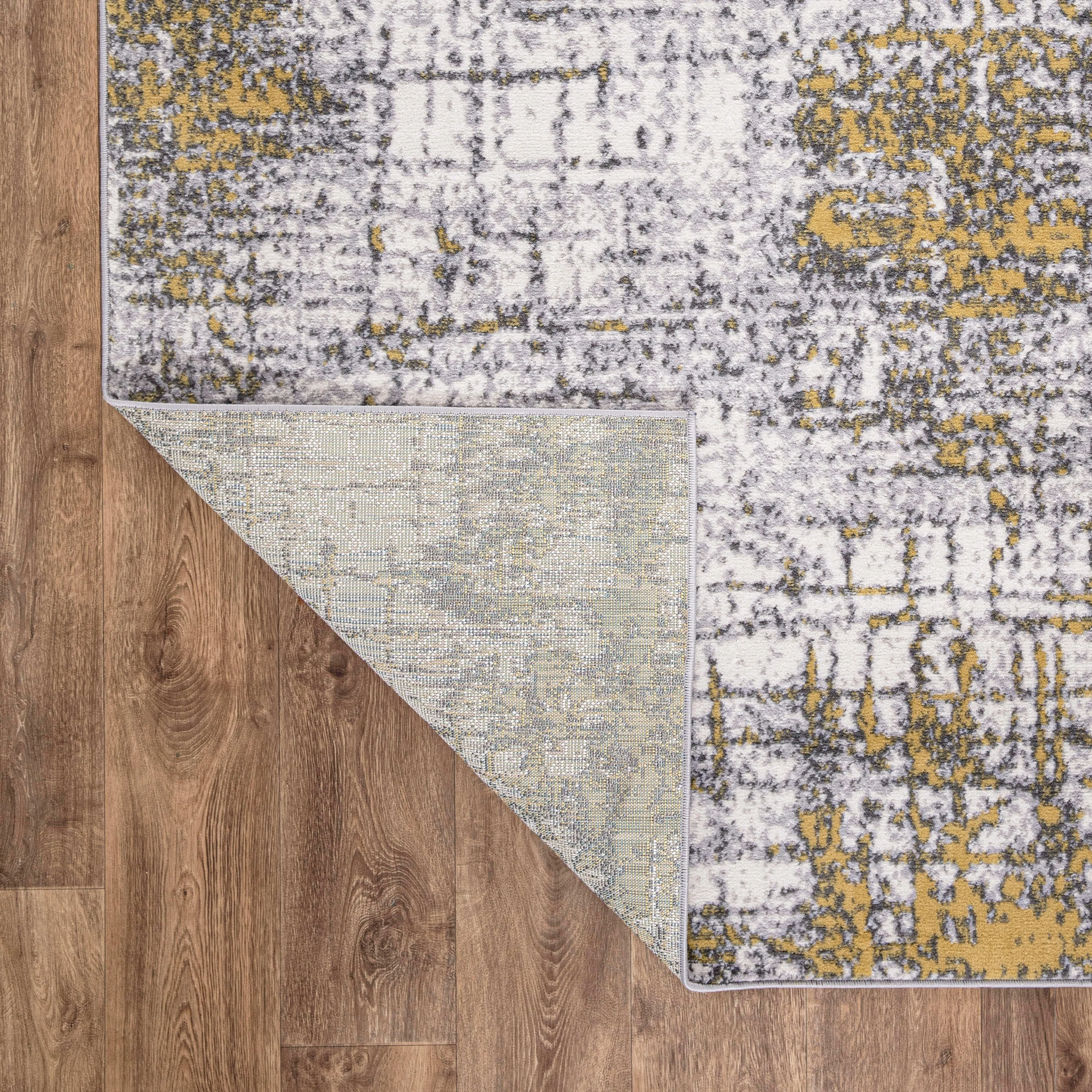 World Rug Gallery Distressed Abstract Modern Area Rug